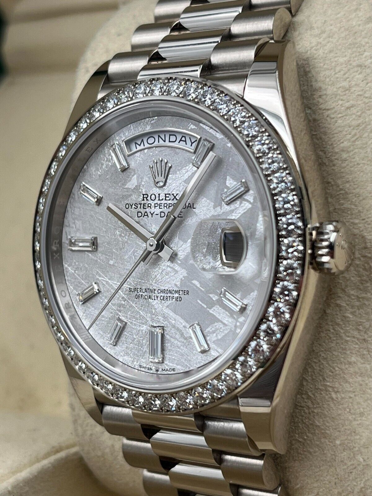 Rolex  Day-Date 40mm 228349RBR-0040 Meteorite Dial President Bracelet