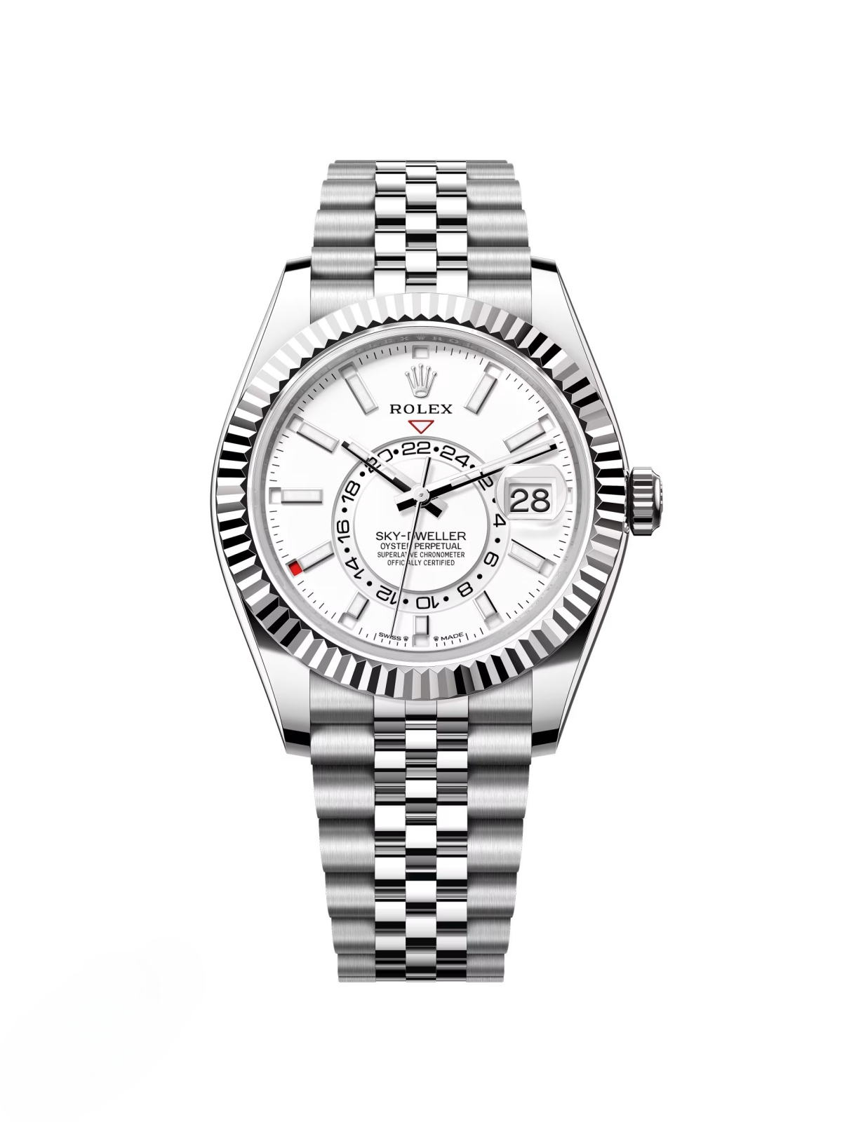 Rolex  Sky-Dweller 42mm 336934-0004 Stainless Steel White Dial Oyster