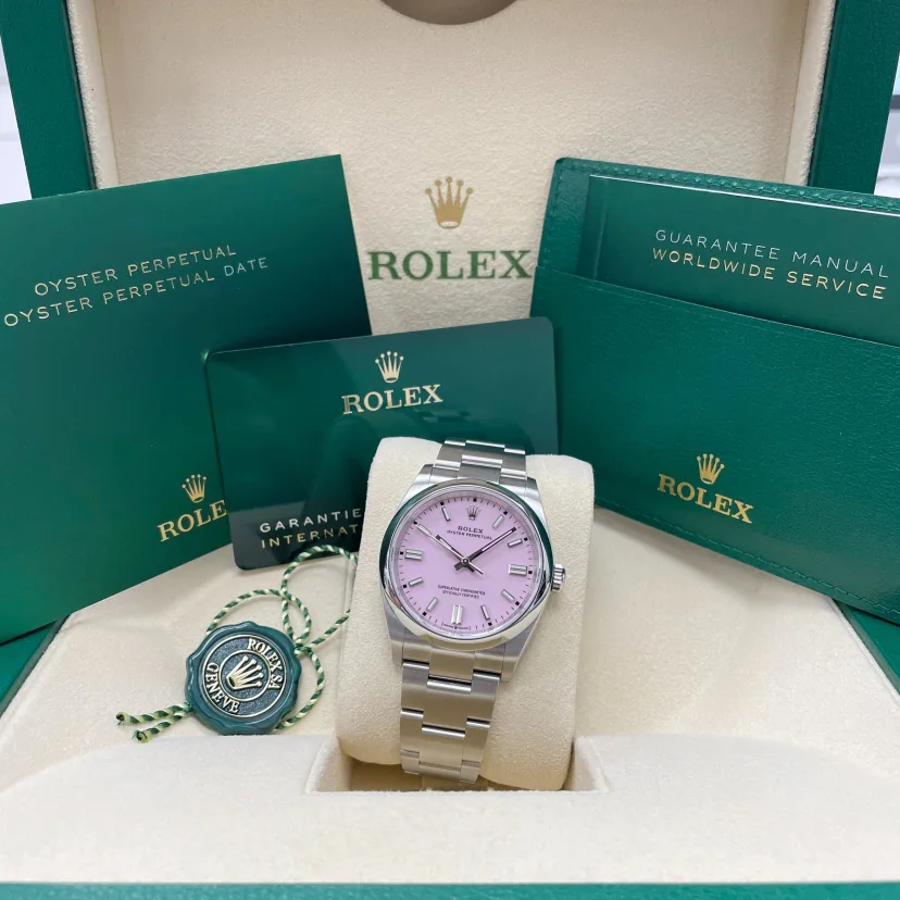 Rolex Oyster Perpetual 36mm 126000-0008 Candy Pink Dial Oyster Stainless Steel
