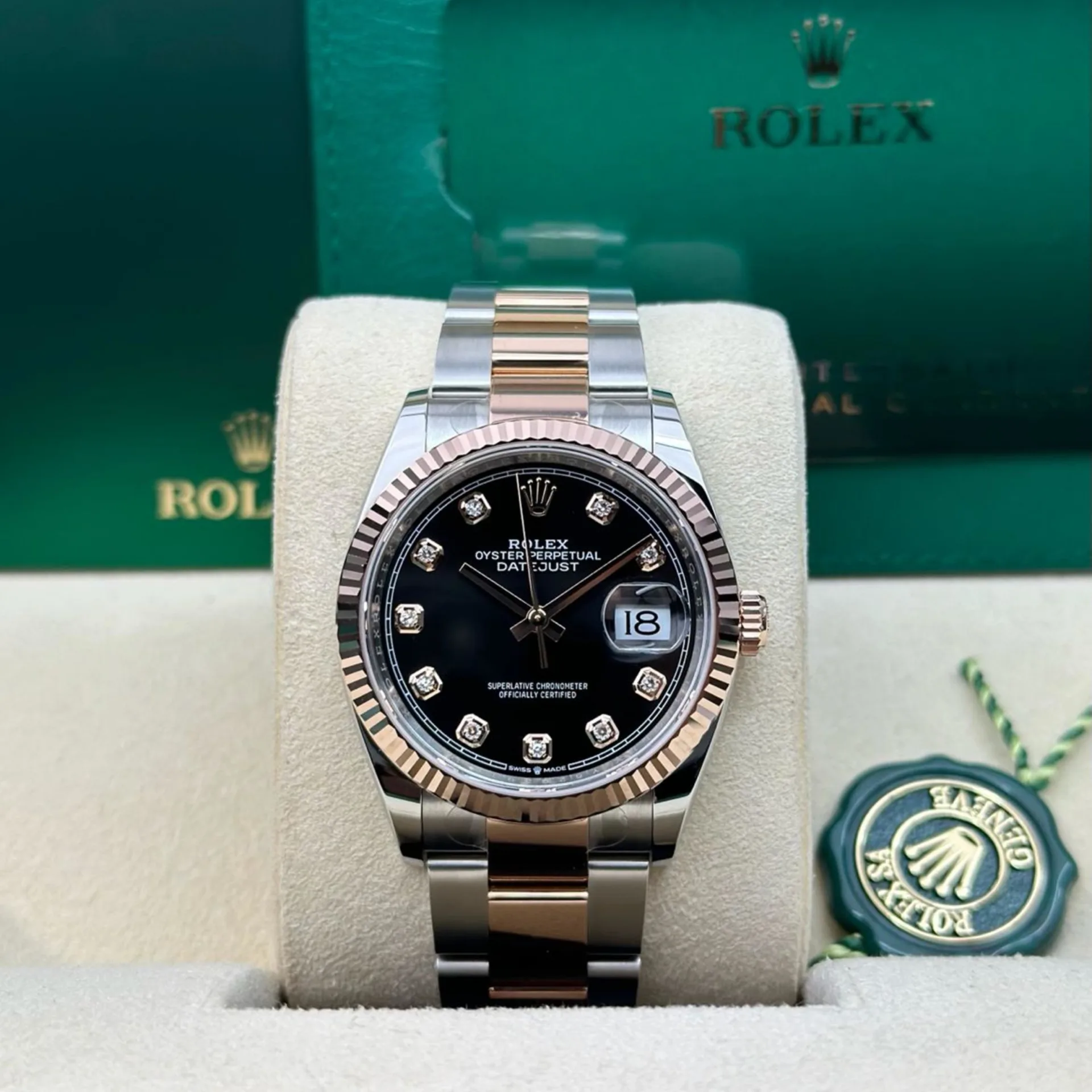 Rolex  Datejust 36mm 126231 Black Dial 36mm Oyster Bracelet