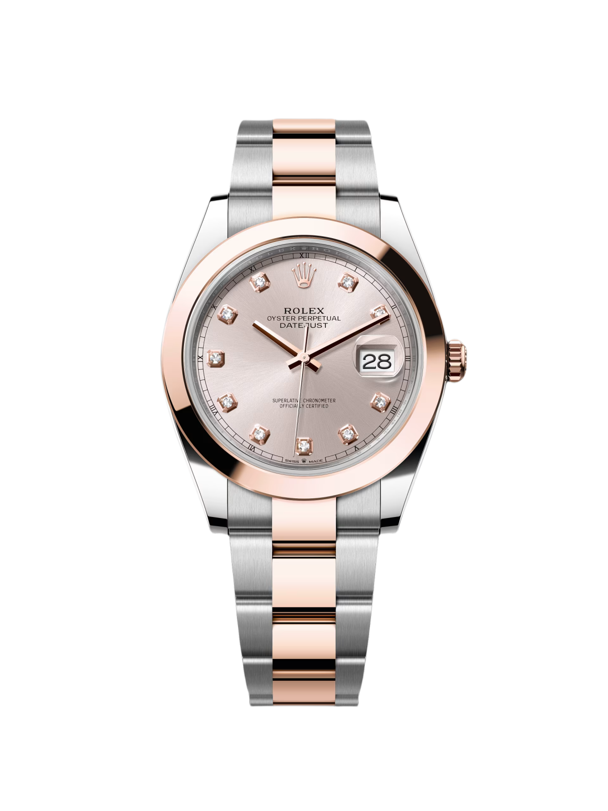 Rolex Datejust 41mm 126301 Sundust Diamond Jubilee Steel and Everose Gold Watch