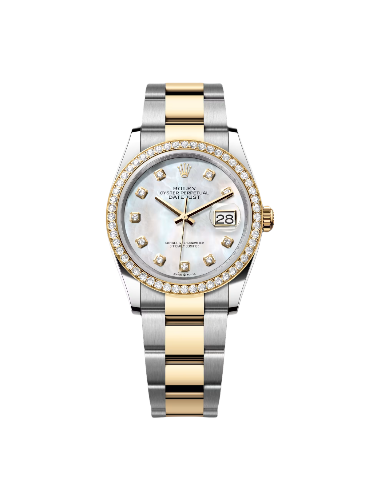 Rolex  Datejust 36mm 126283 White Mother-of-Pearl Dial Jubilee Bracelet Watch