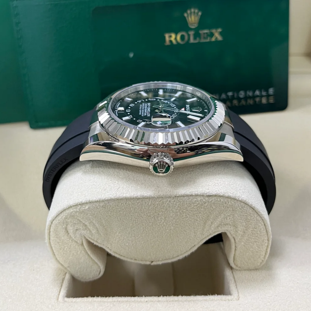 Rolex  Sky-Dweller 42mm White Gold Black Dial Oysterflex - 336239