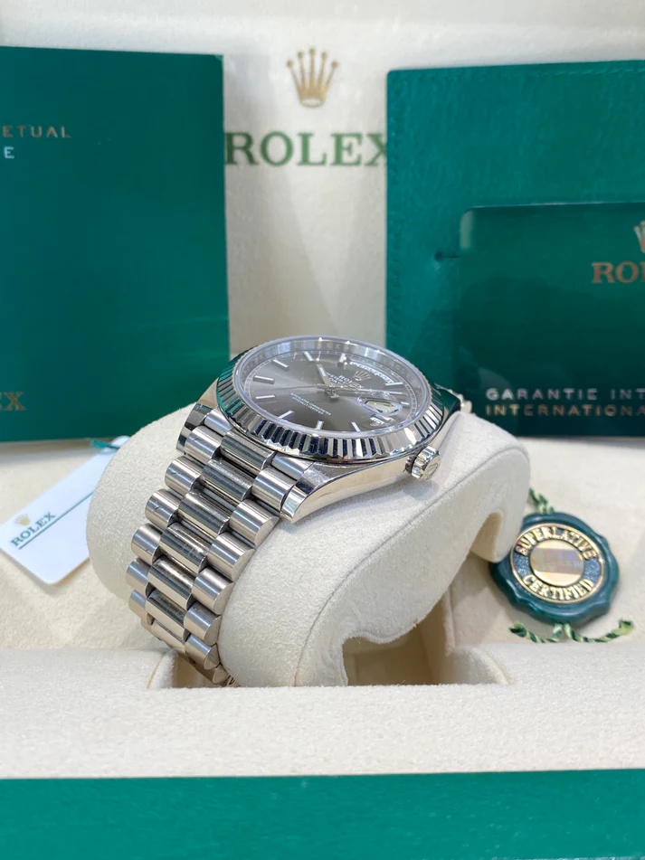 Rolex  Day-Date 40mm Slate Diamonds Dial  228236-0013