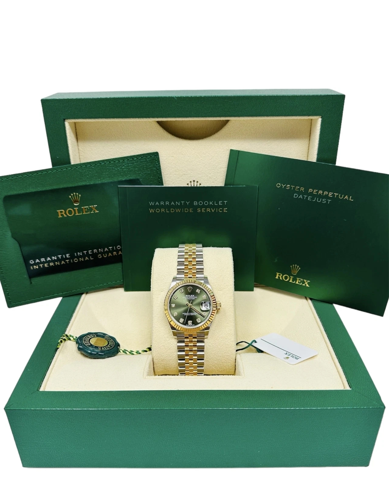 Rolex Datejust m278273-0029/0030 31mm Olive Green Dial Stainless Steel and Yellow Gold Oyster Watch