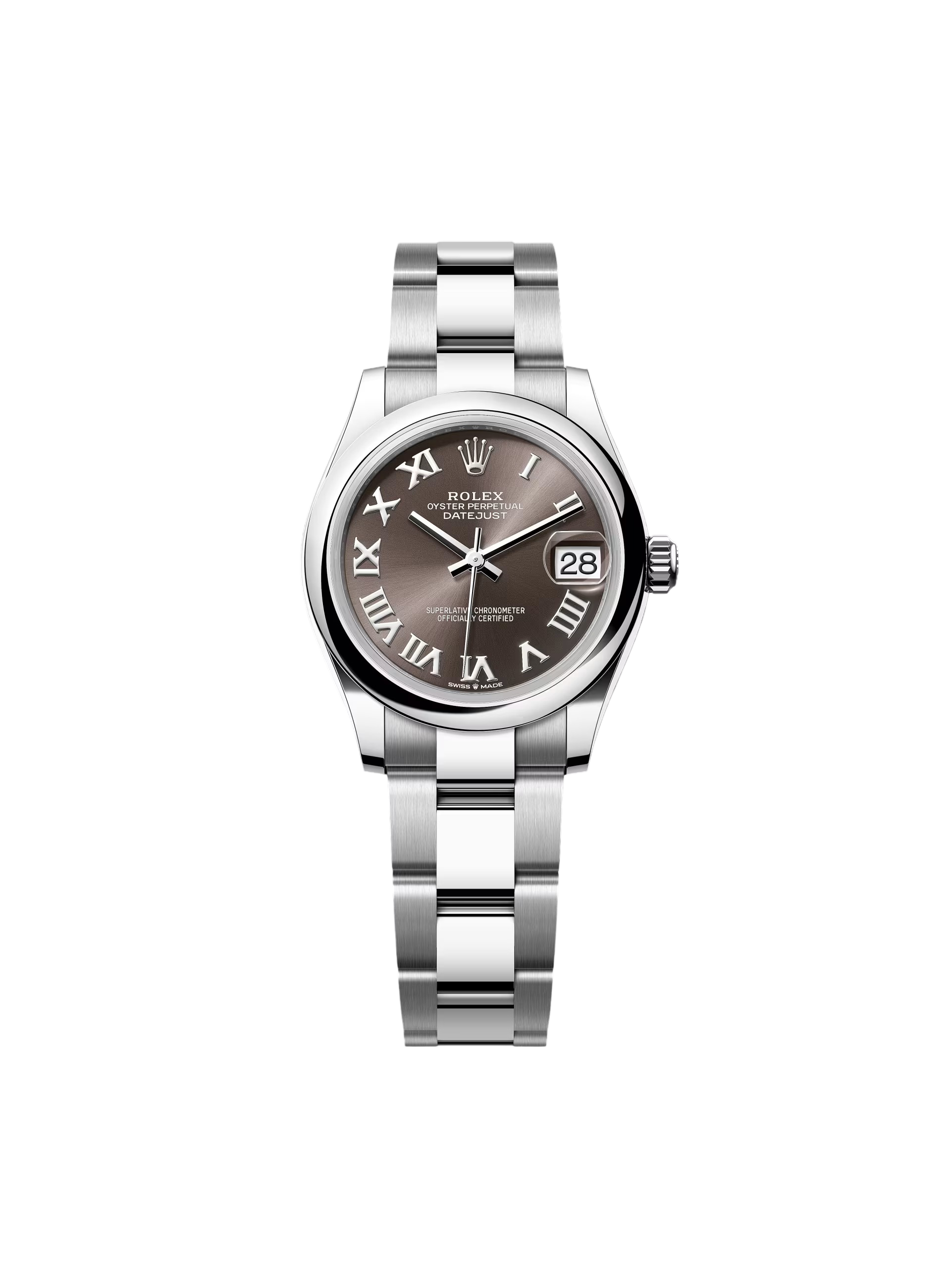 Rolex Datejust m278240-0015/0016 31mm  Dark Grey Roman Domed Bezel Oyster Oystersteel