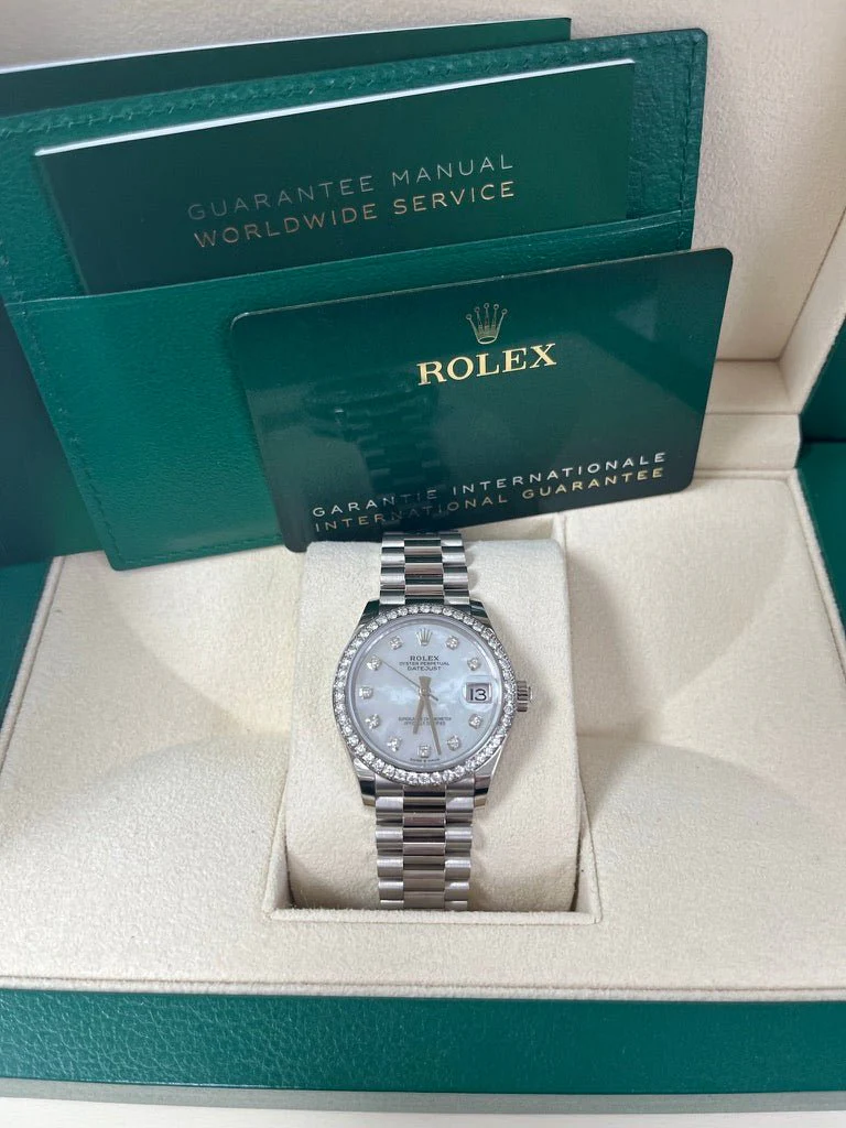 Rolex Datejust m278289RBR-0005 31mm Datejust Diamond Bezel MOP Dial