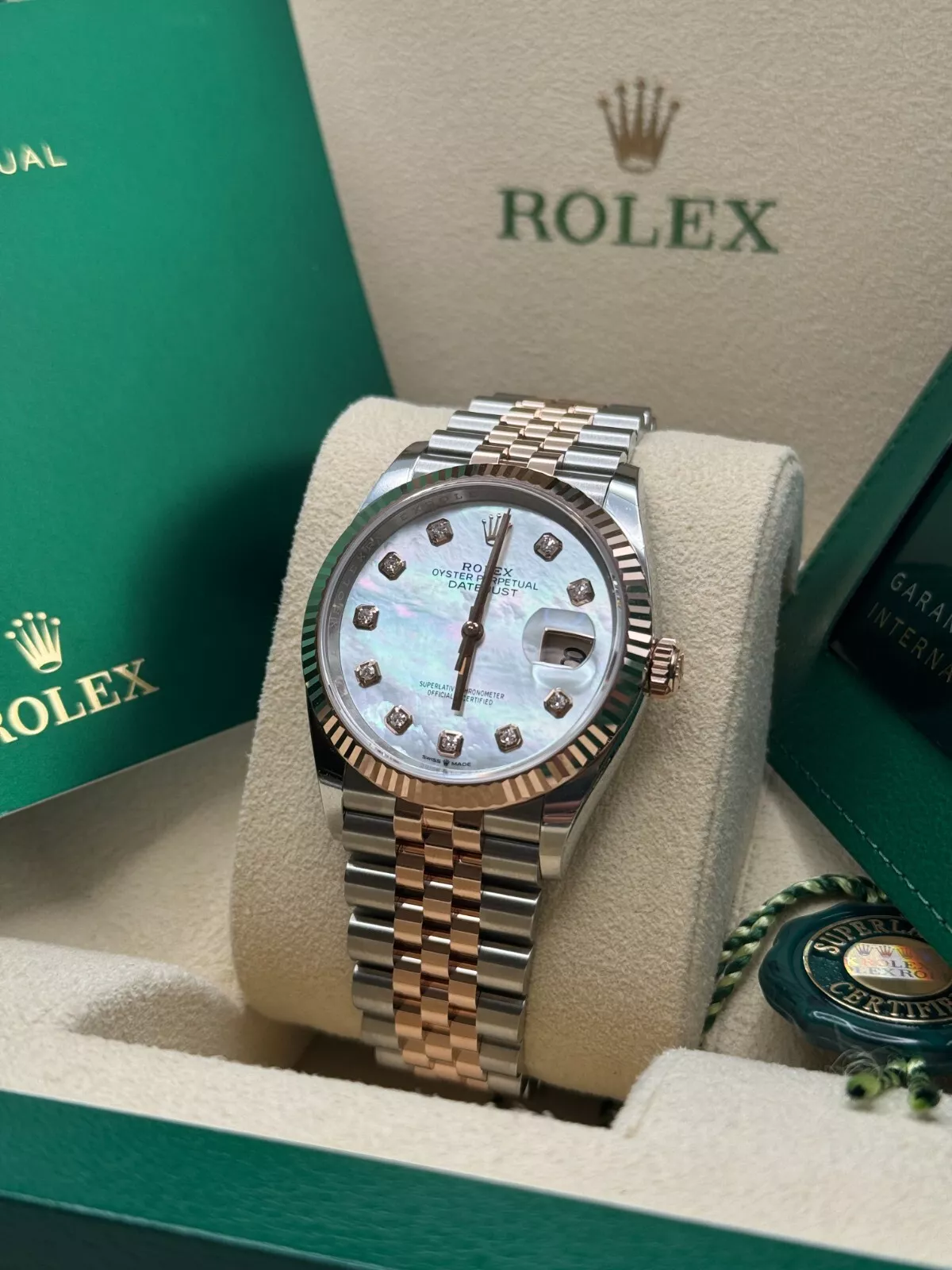 Rolex  Datejust 36mm 126231 Mother-of-Pearl Dial Jubilee Bracelet