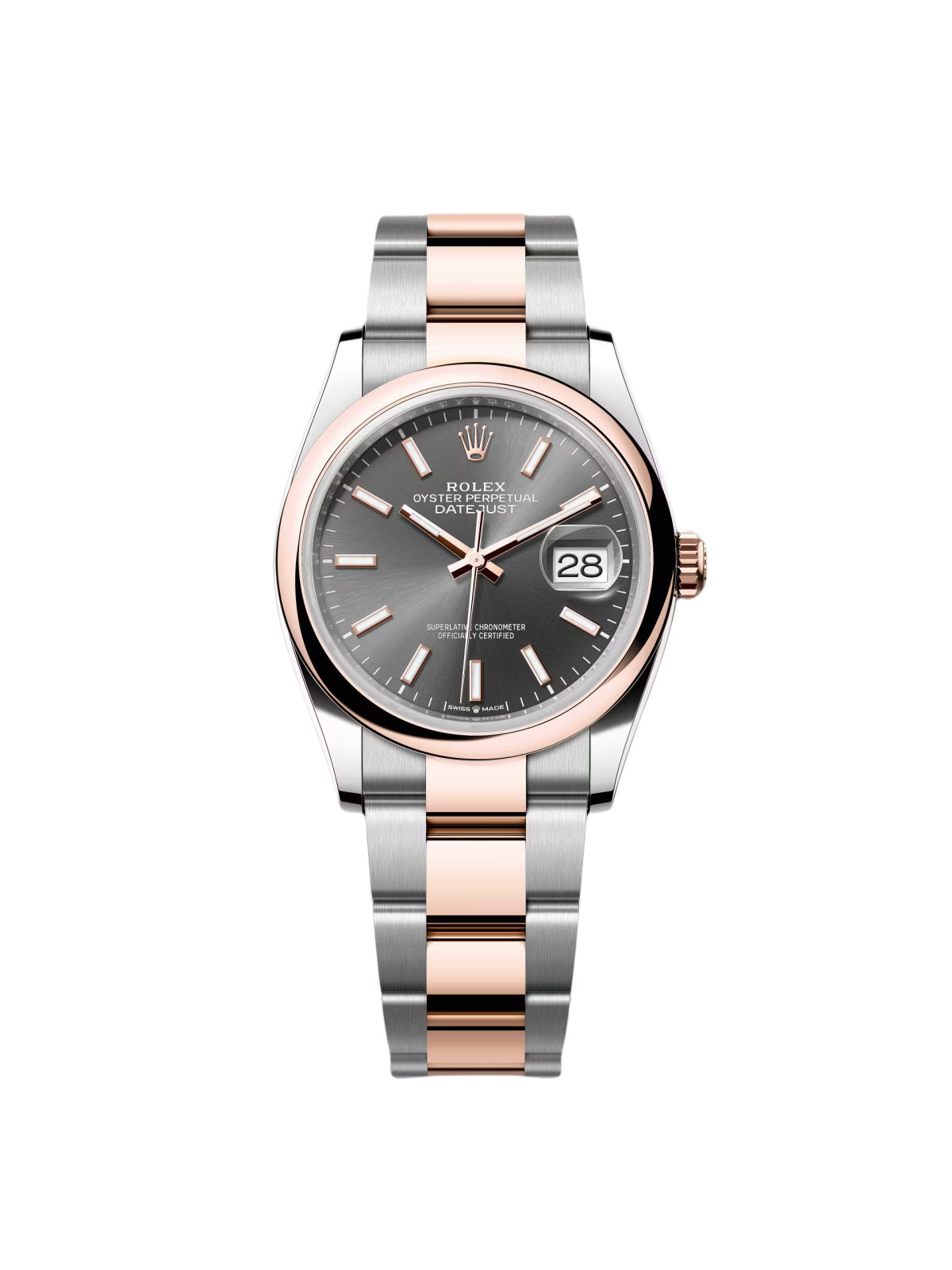 Rolex  Datejust 36mm 126201 Slate Dial Oyster Bracelet Watch