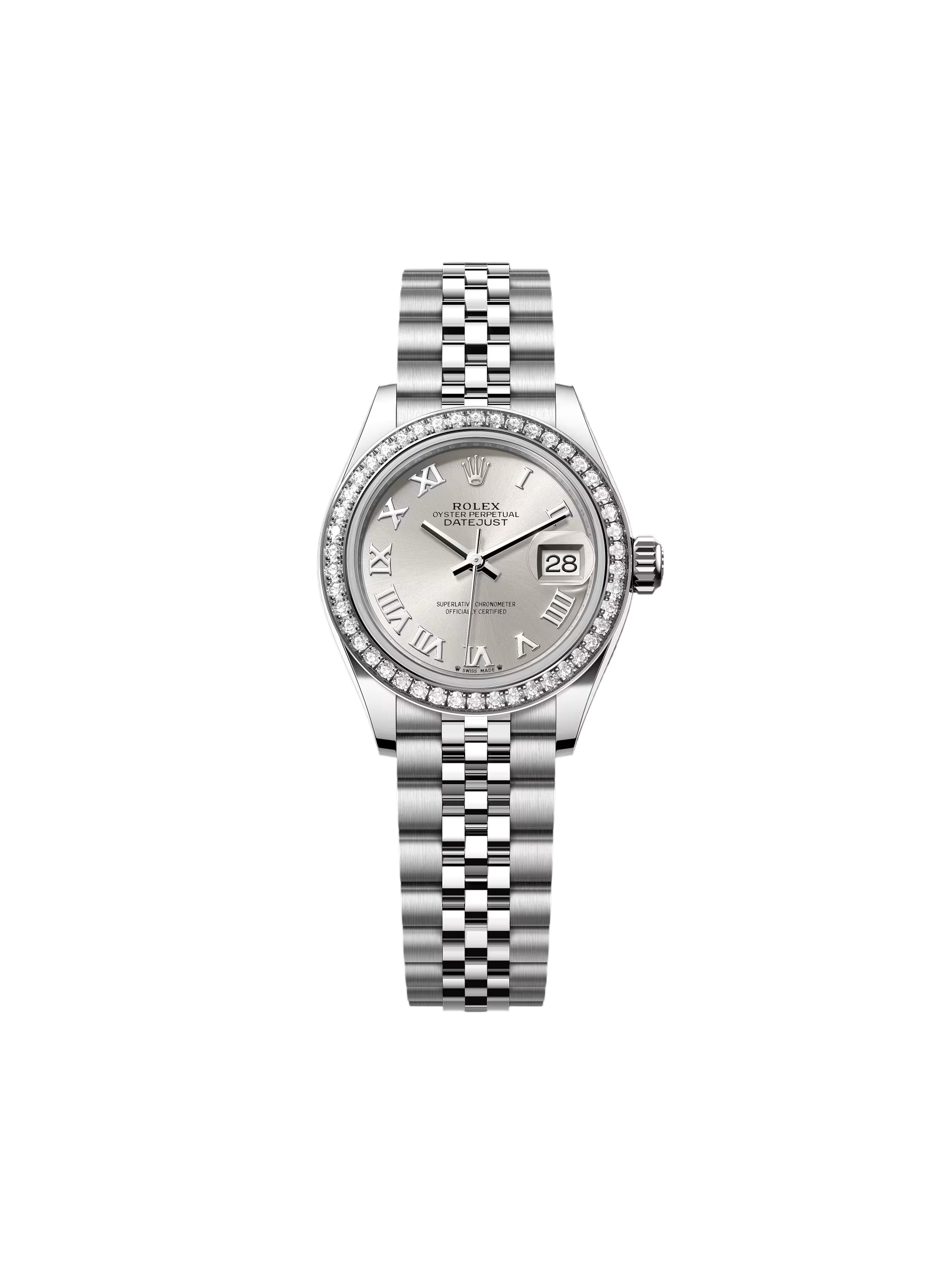 Rolex Lady-Datejust 28mm 279384RBR Silver Dial Oyster Bracelet