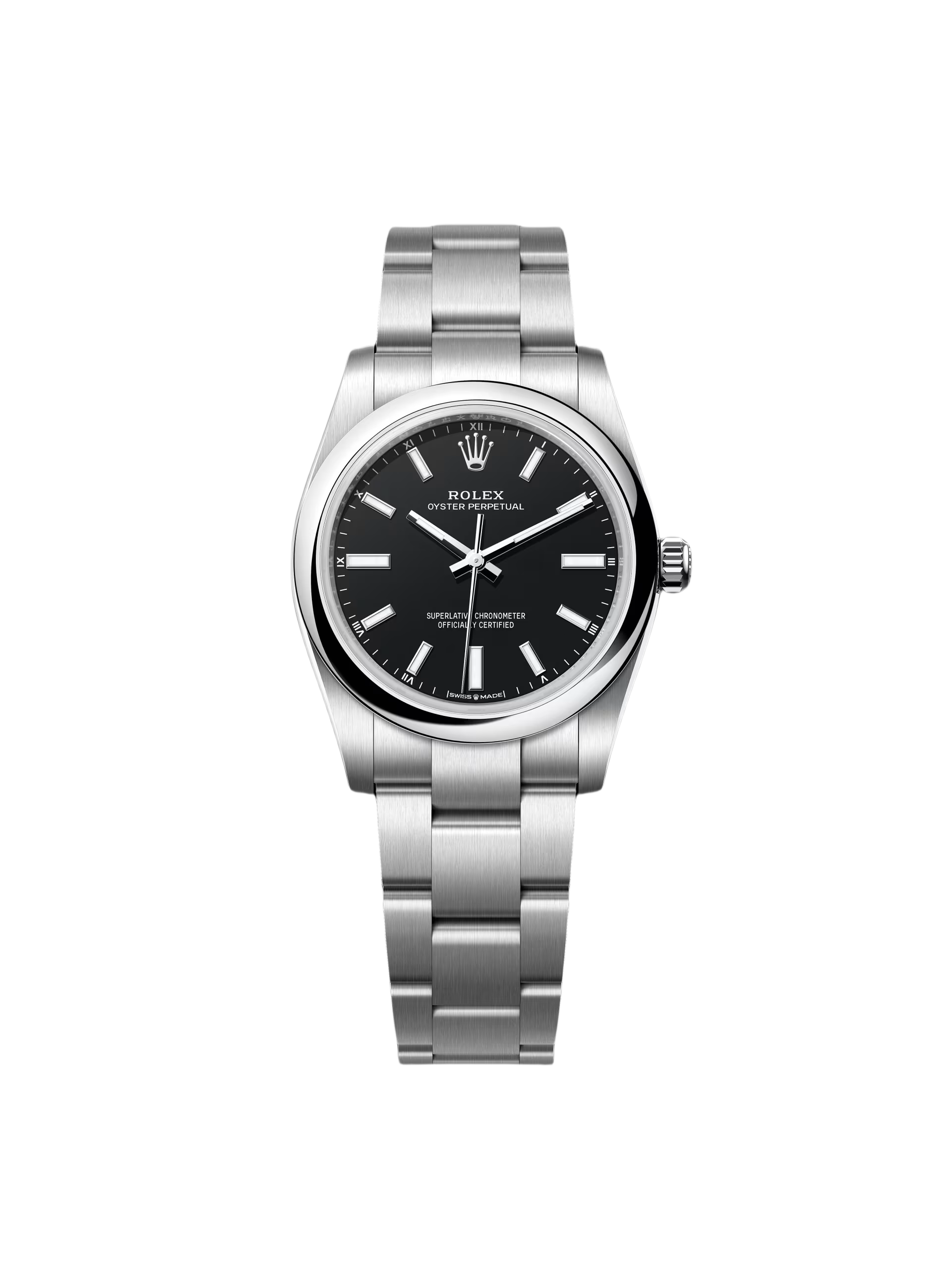 Rolex Oyster Perpetual 34mm 124200 Black Dial Oyster Stainless Steel Bracelet Watch