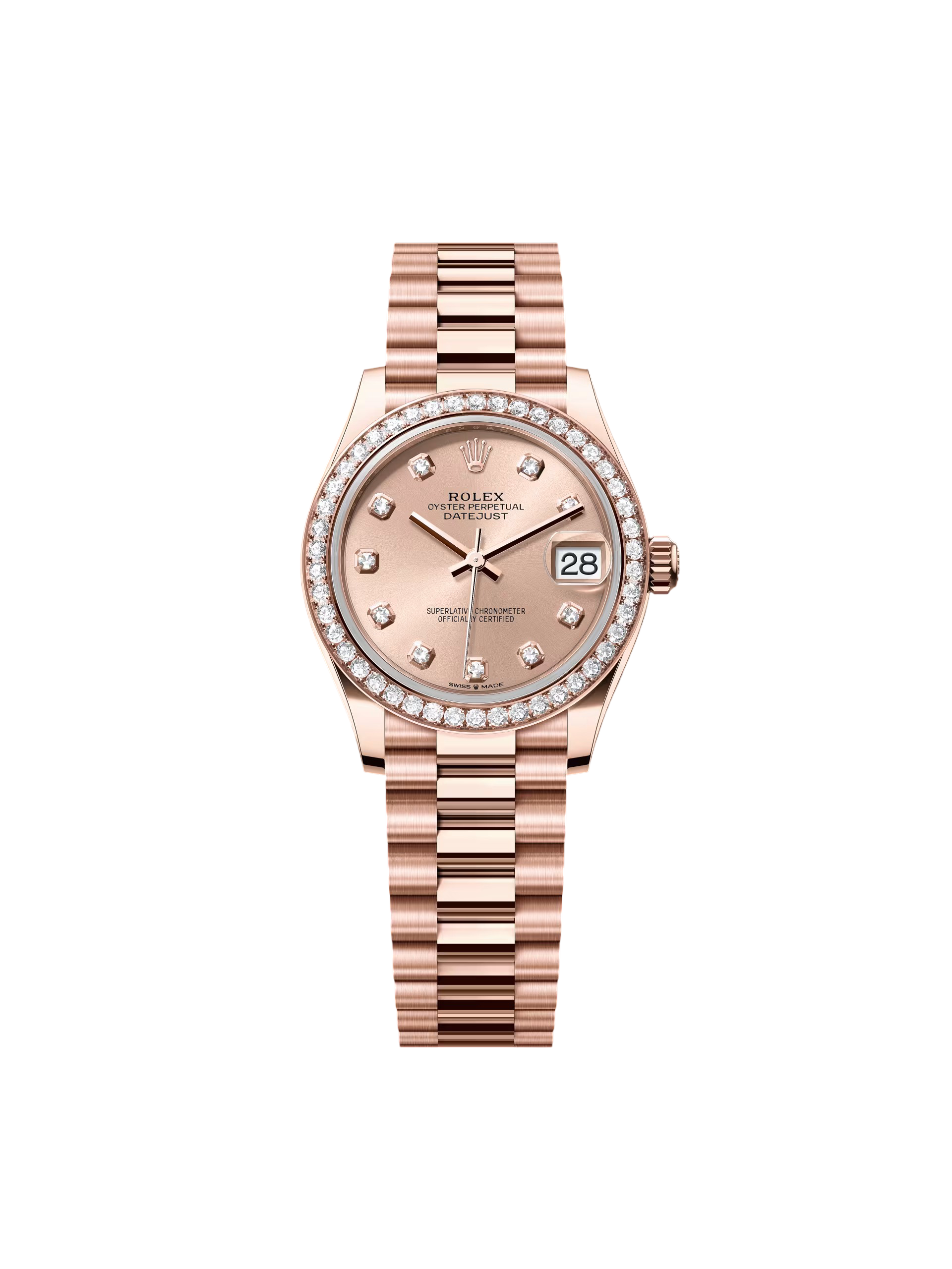 Rolex Datejust m278285RBR-0025 Rosé Dial 31mm