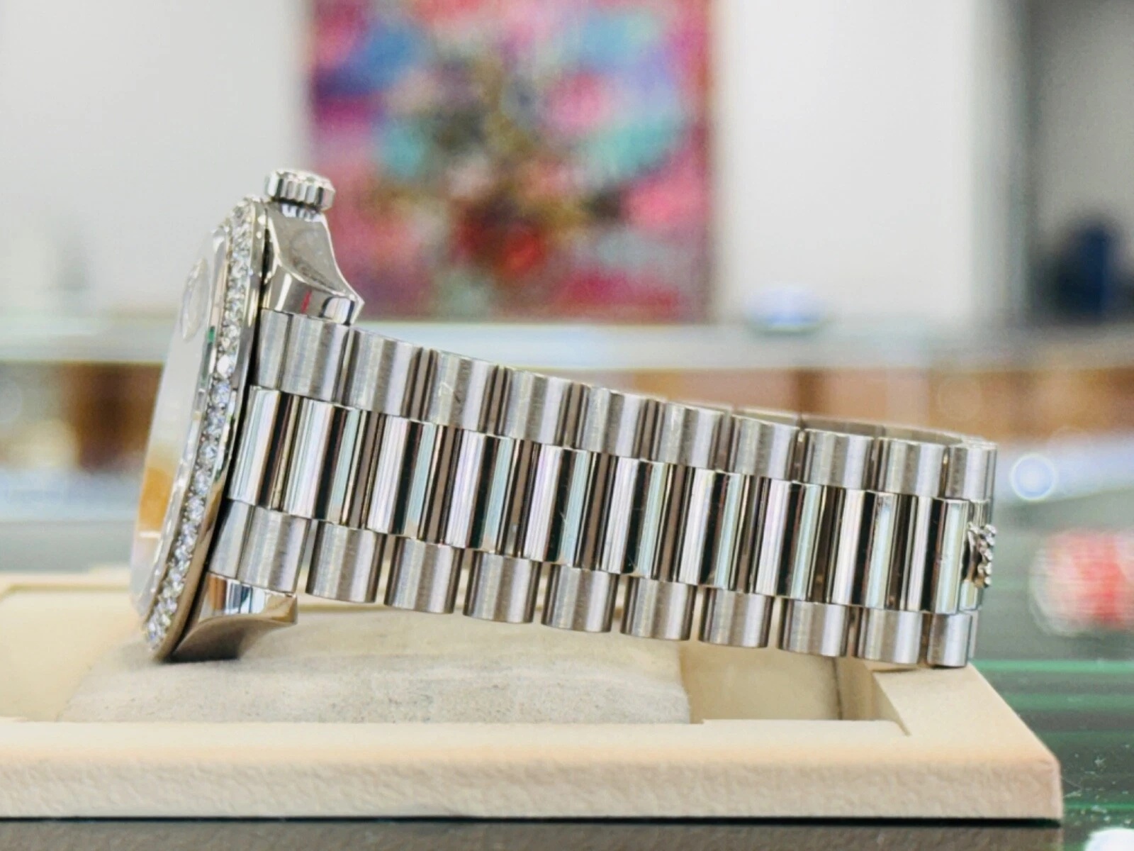 Rolex Day-Date 40mm 228349RBR-0001 Silver Dial President Bracelet