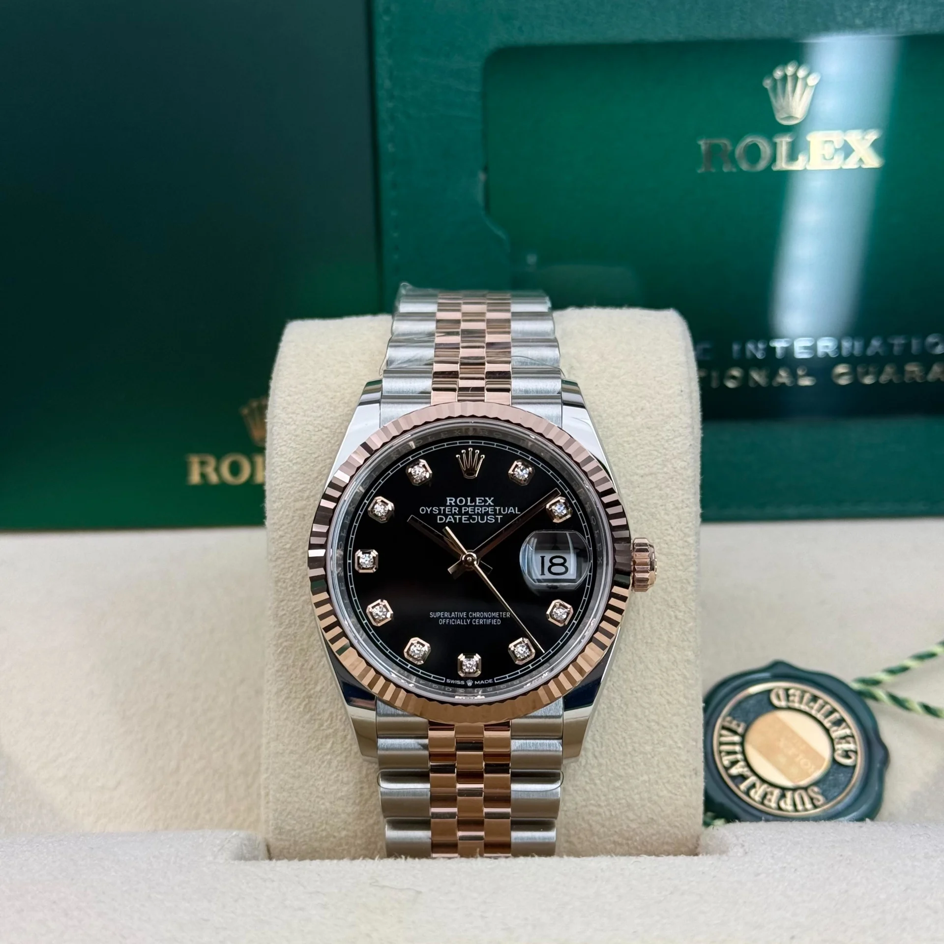 Rolex  Datejust 36mm 126231 Black Dial 36mm Oyster Bracelet