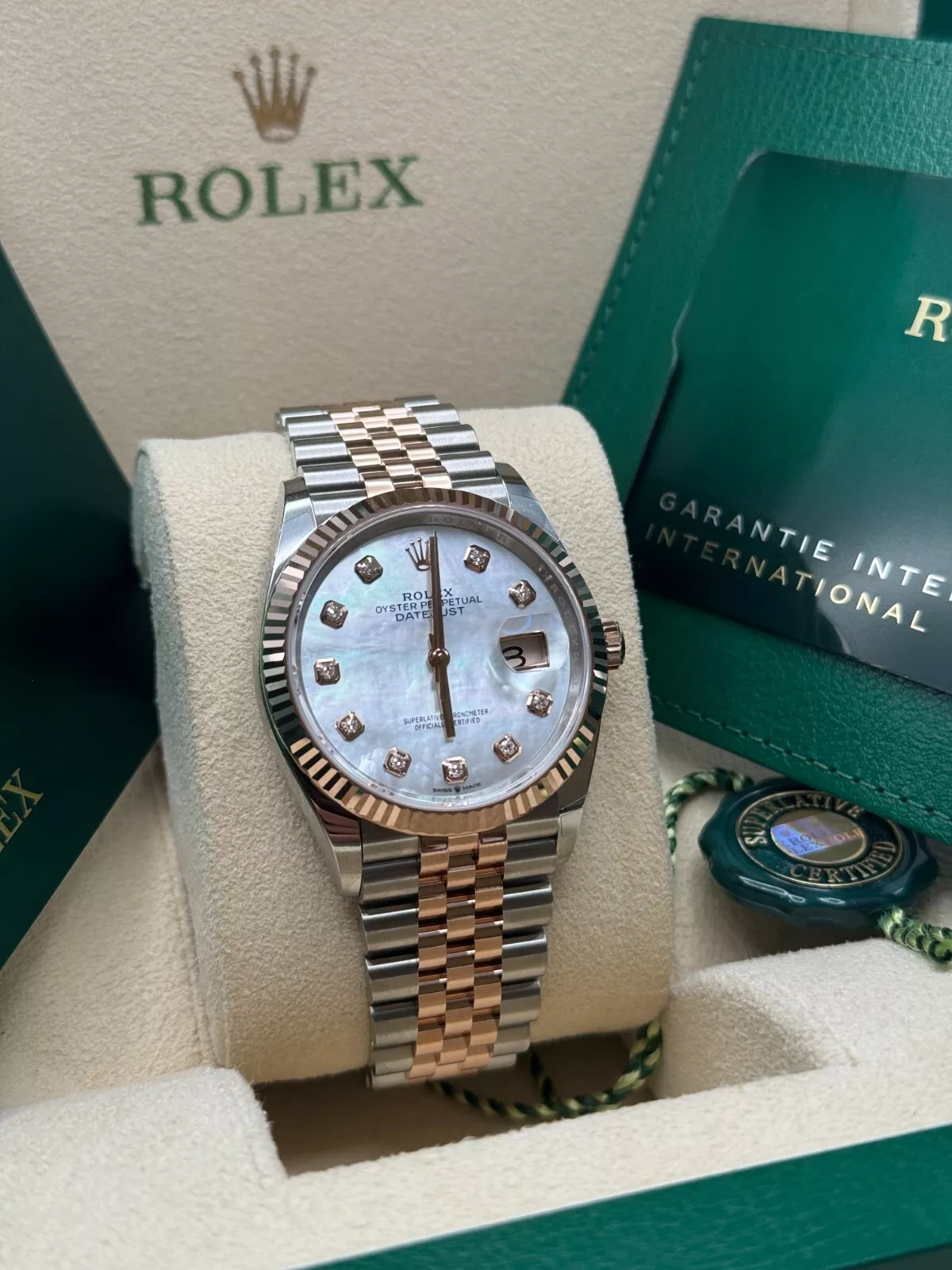 Rolex  Datejust 36mm 126231 Mother-of-Pearl Dial Jubilee Bracelet