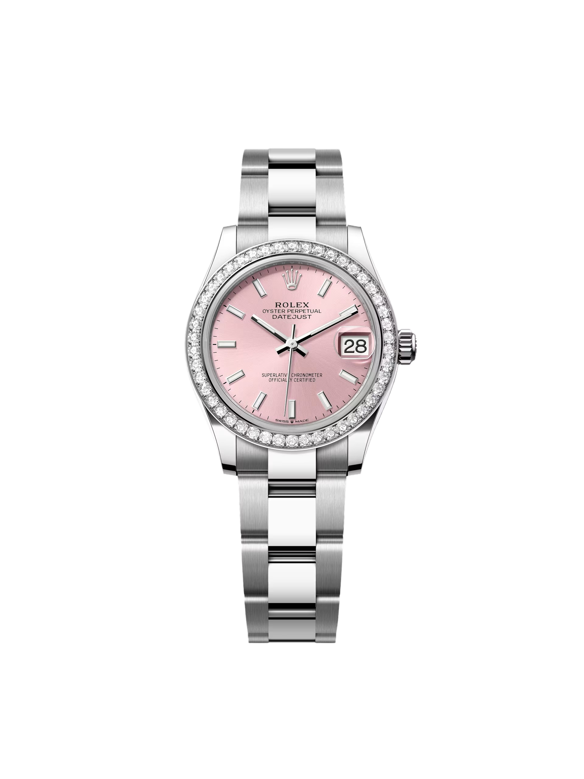 Rolex Datejust m278384RBR-0017/0018 Pink 31mm Dial Oyster Watch
