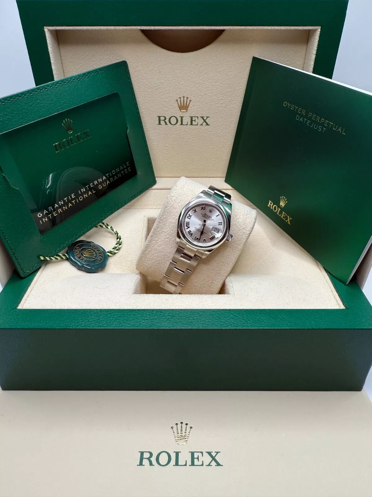 Rolex Lady-Datejust 28mm  m279160 Oyster Perpetual Silver Dial Oyster Bracelet