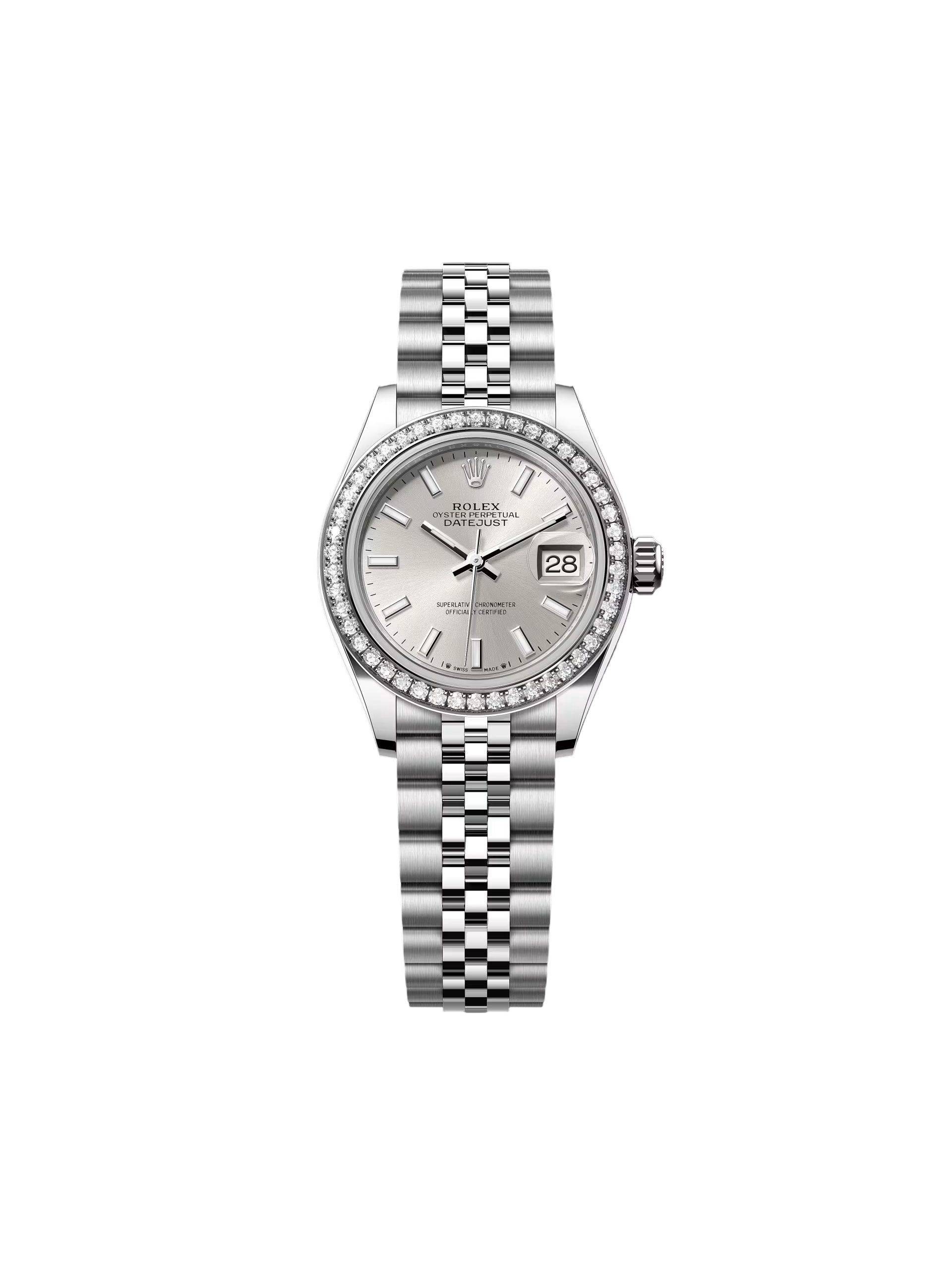 Rolex Lady-Datejust 28mm 279384RBR Silver Dial Oyster Bracelet