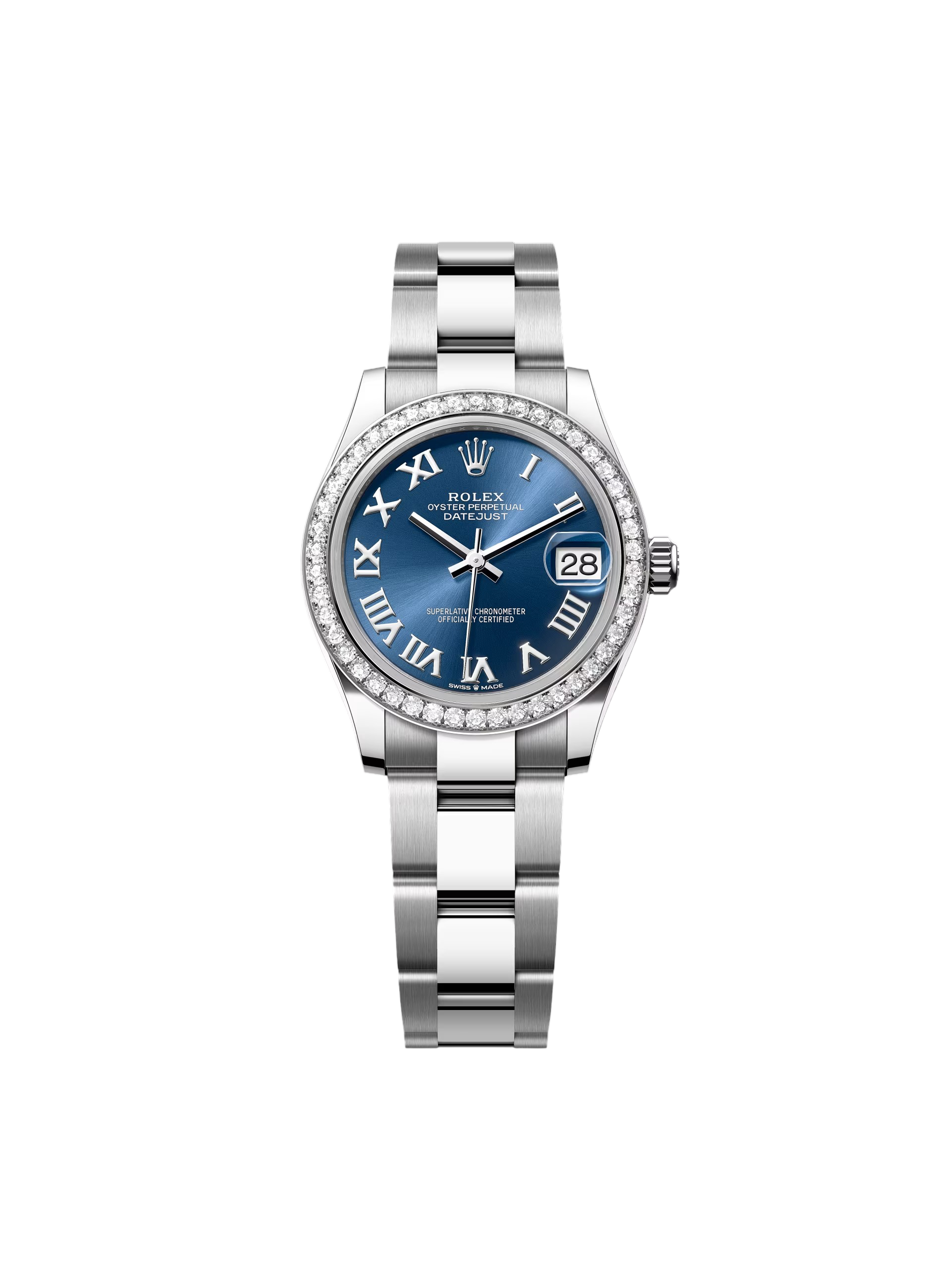 Rolex Datejust m278384RBR-0037/0038 Bright Blue 31mm Dial Oyster Watch