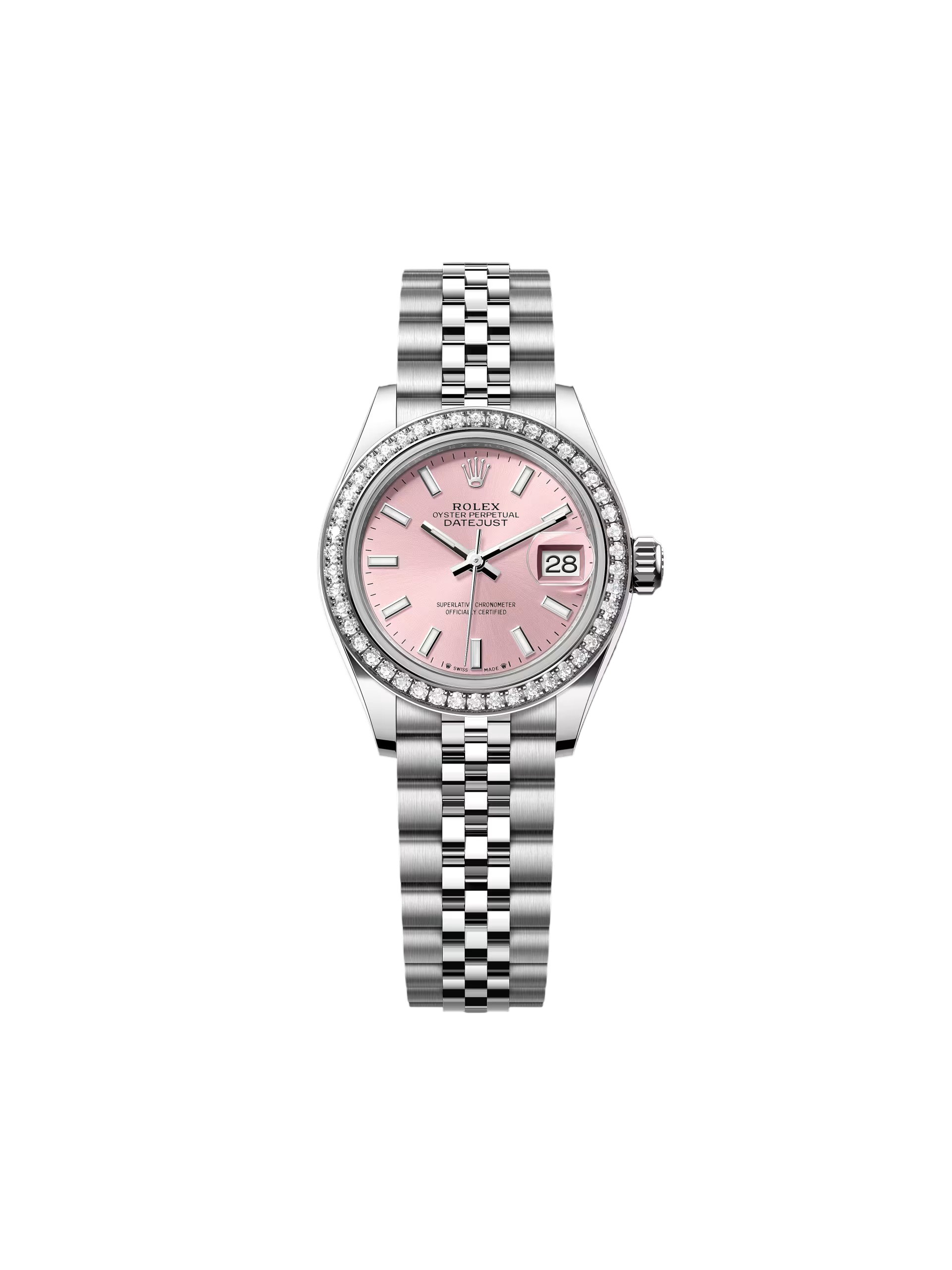Rolex Lady-Datejust 28mm 279384RBR Pink Dial Oyster Bracelet
