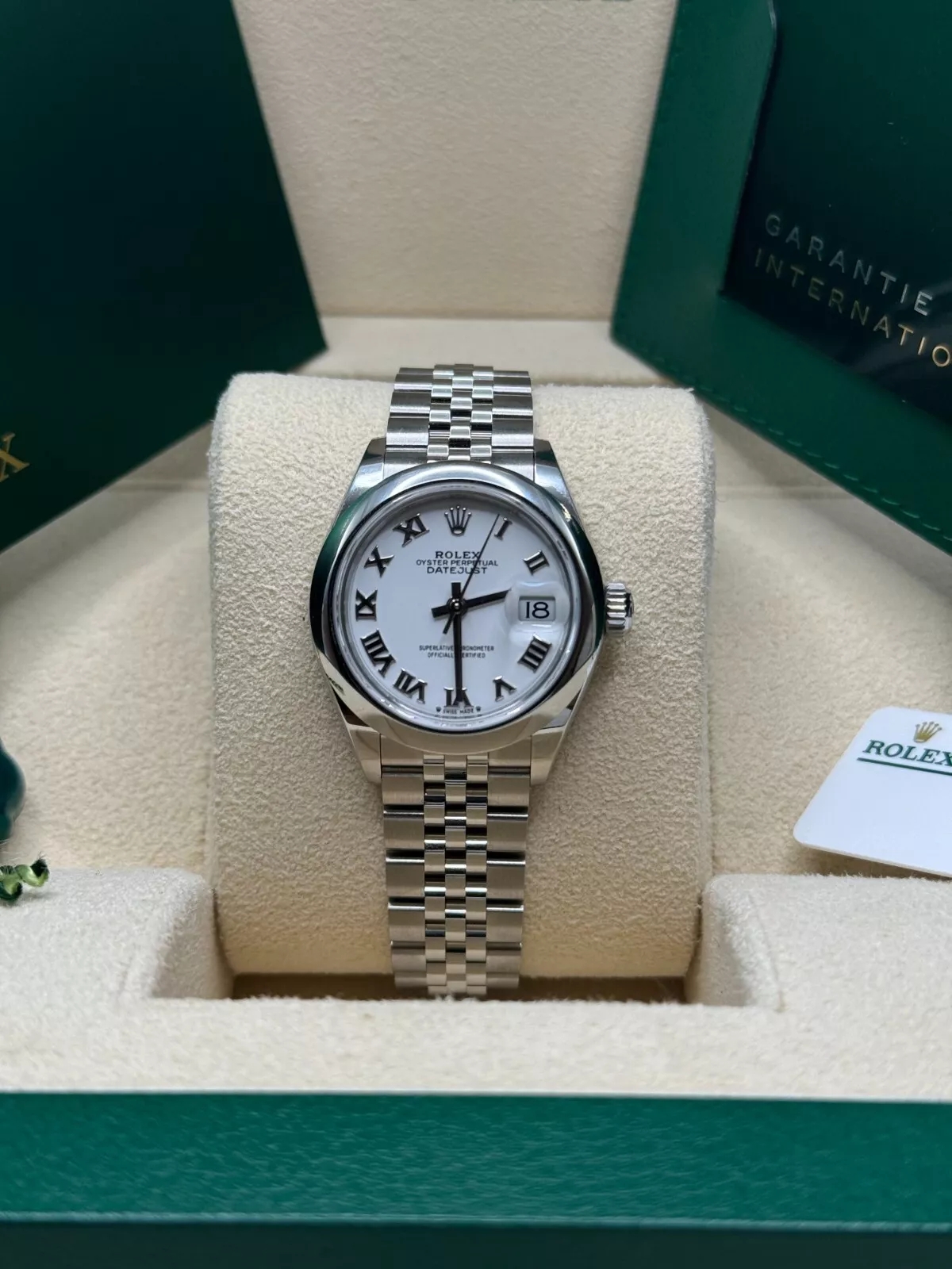 Rolex Lady-Datejust 279160  Oyster Perpetual 28mm White Dial Oyster Bracelet