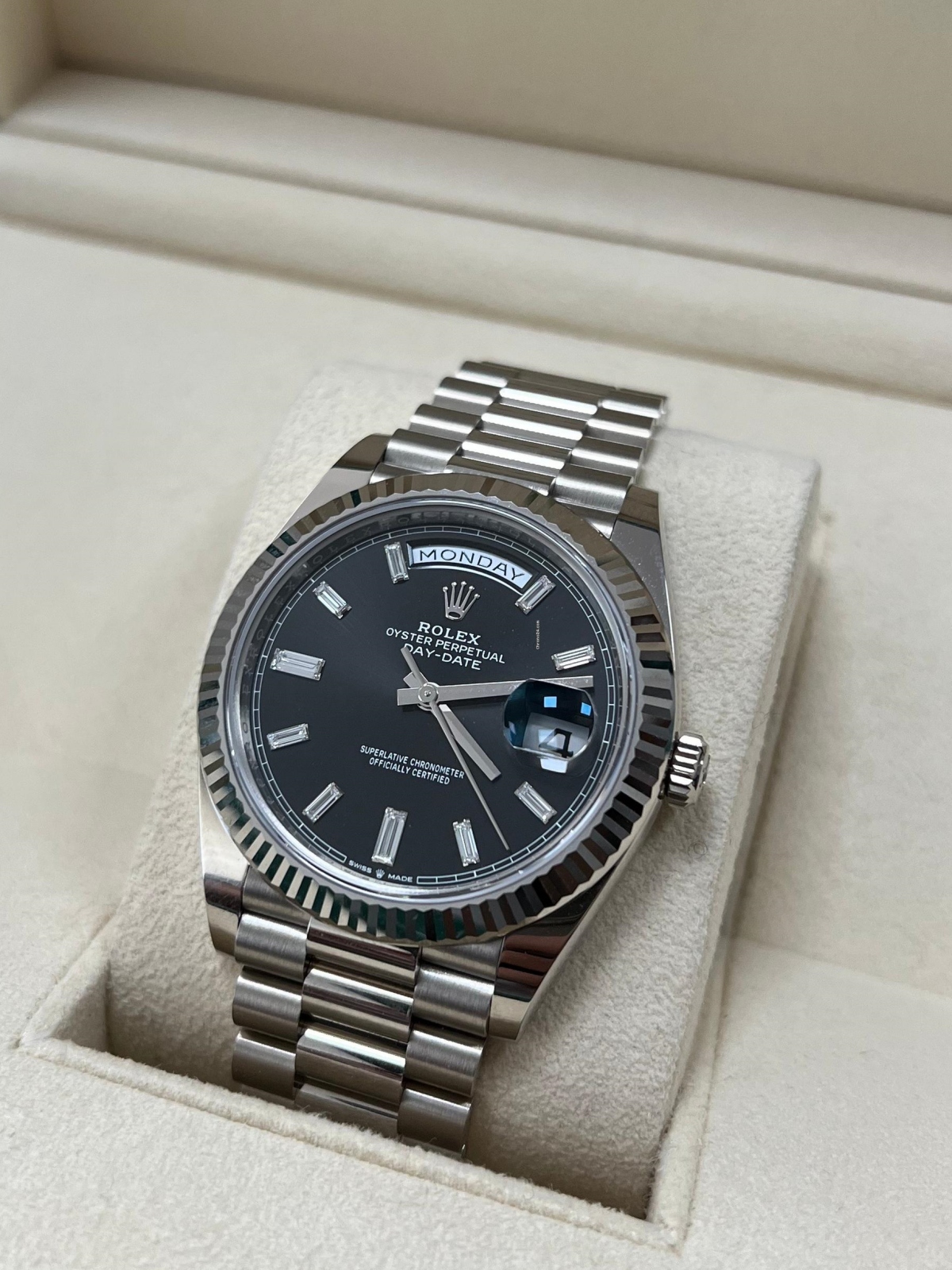 Rolex  Day-Date 40mm  Black Diamonds Dial 228236-0004