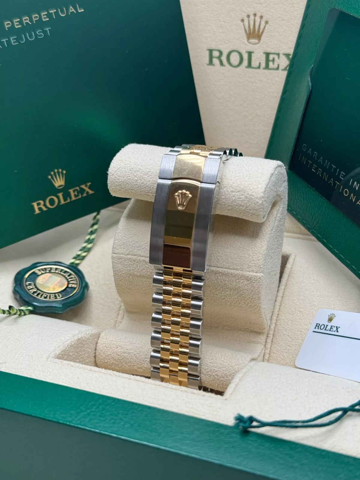 Rolex  Datejust 41mm 126333 White Index Oyster Steel and Yellow Gold Mens Watch