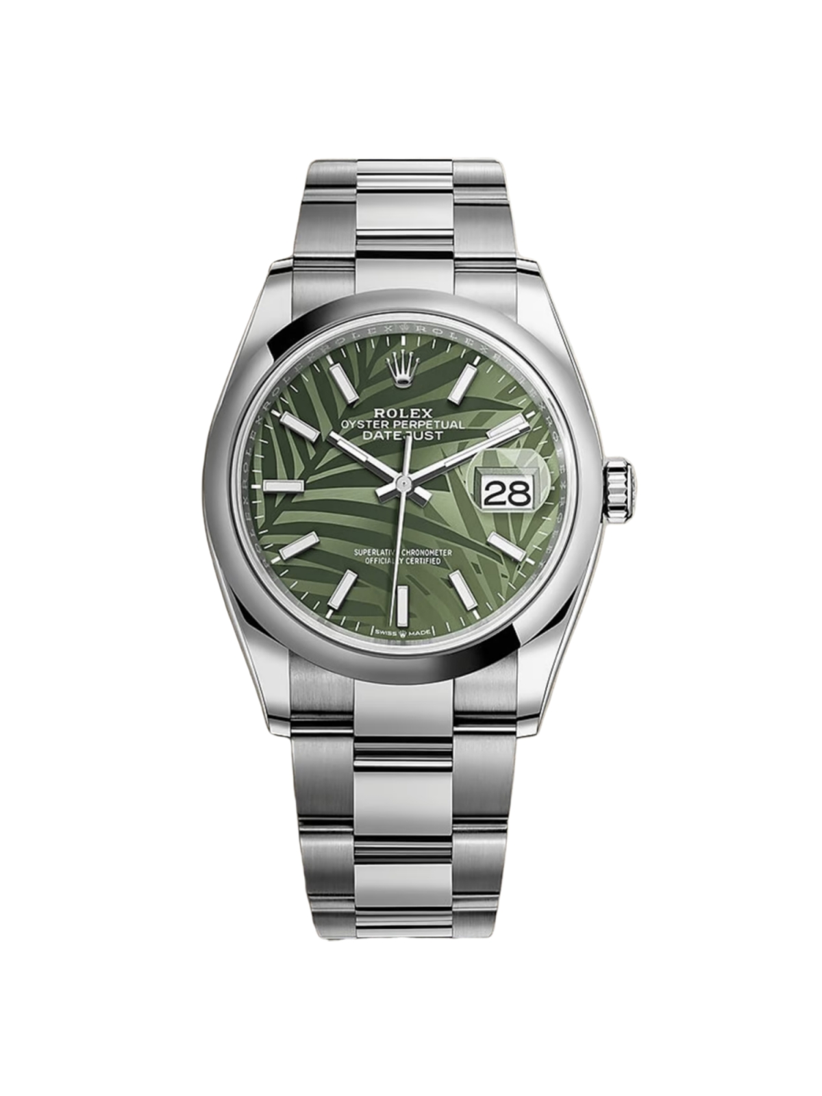 Rolex  Datejust 36mm 126200 Green Dial Watch