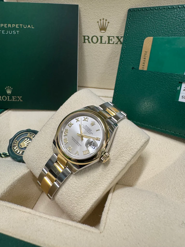 Rolex Lady-Datejust 28mm  279163 Silver Roman Dial Oyster Bracelet