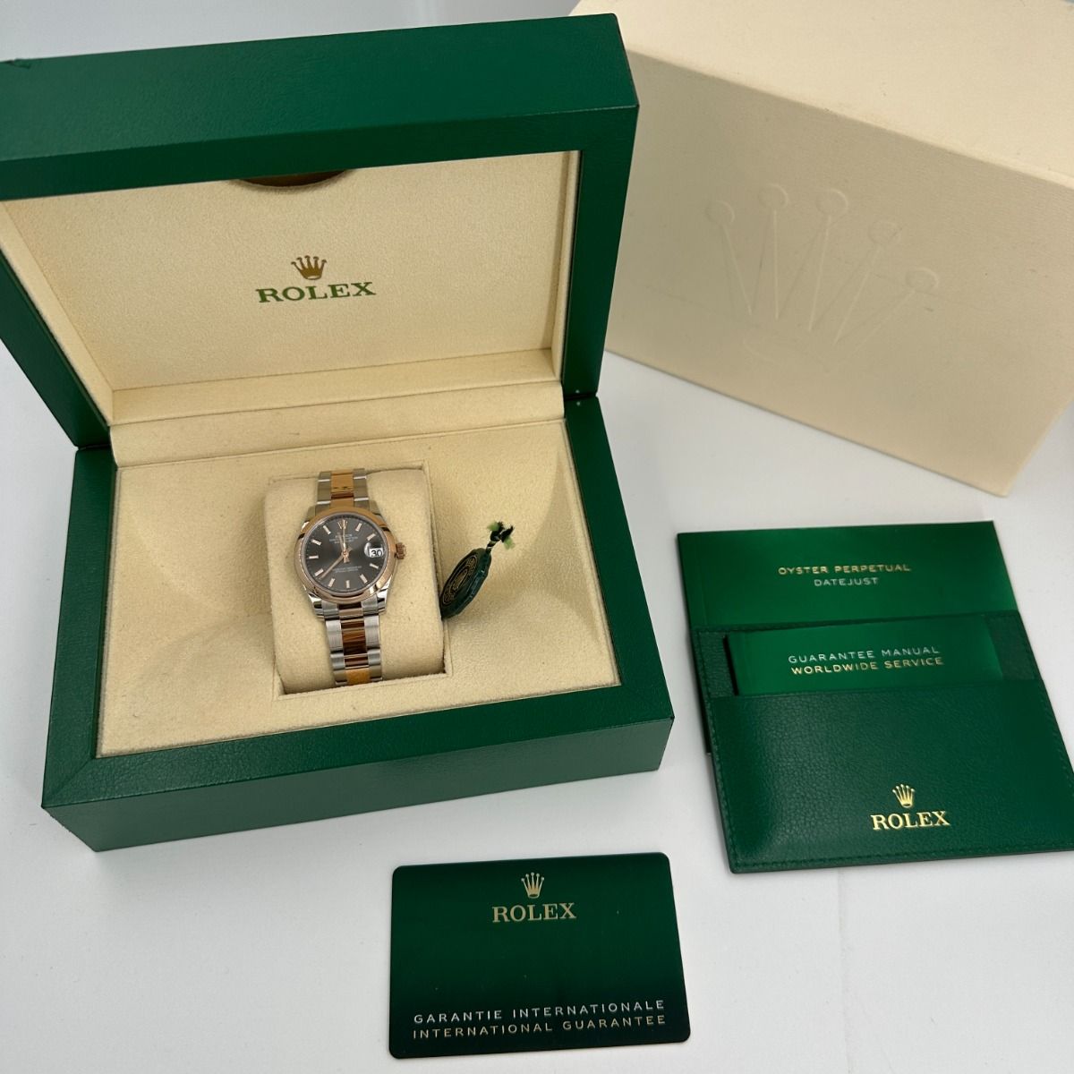 Rolex Datejust m278241-0017/0018 Slate 31mm Dial Oyster Bracelet Watch