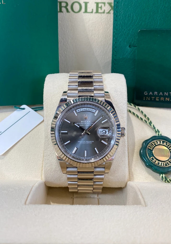 Rolex  Day-Date 40mm Slate Diamonds Dial  228236-0013
