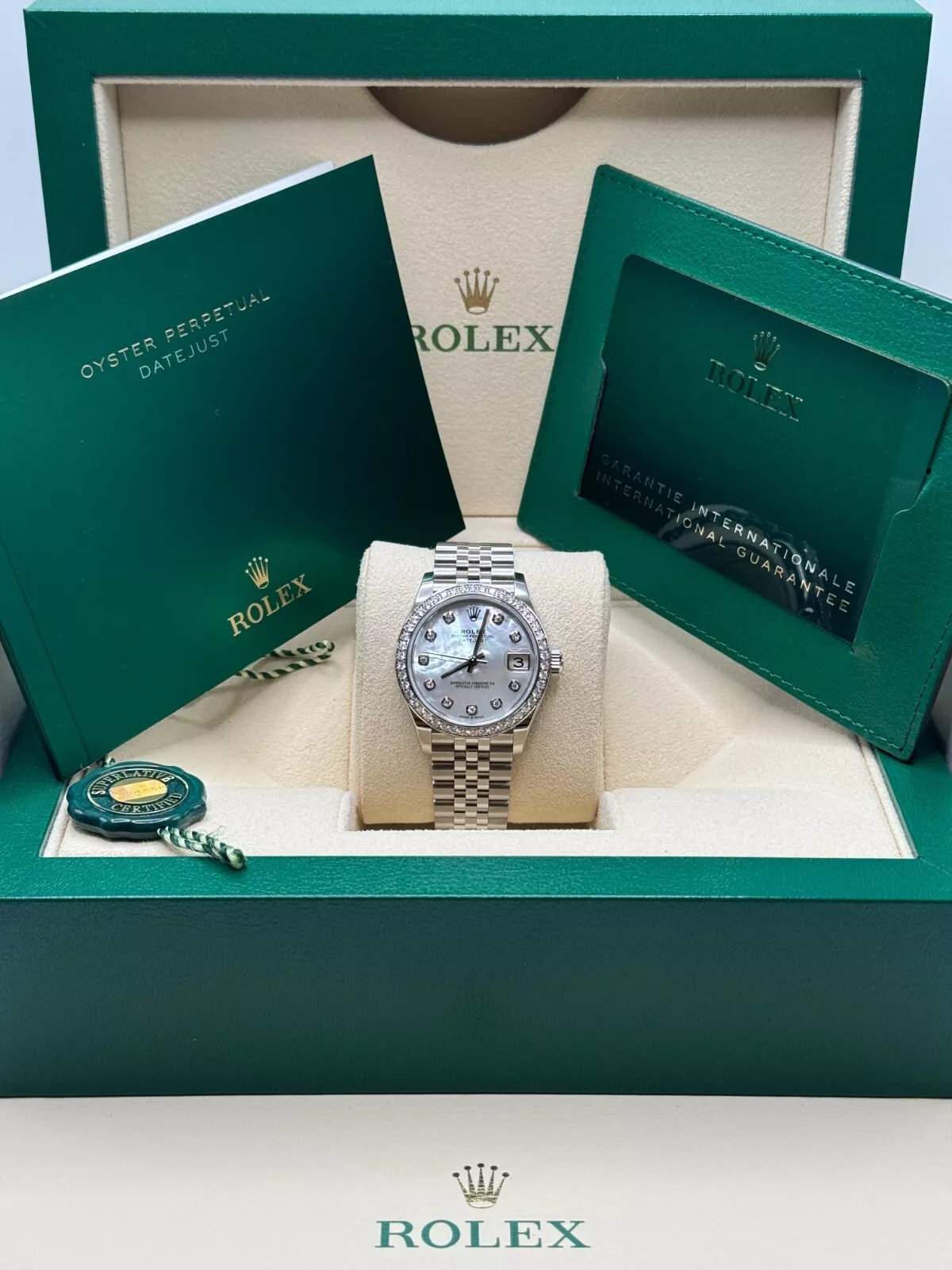 Rolex Datejust m278384RBR-0007/0008 Mother-of-Pearl 31mm Dial Oyster Watch