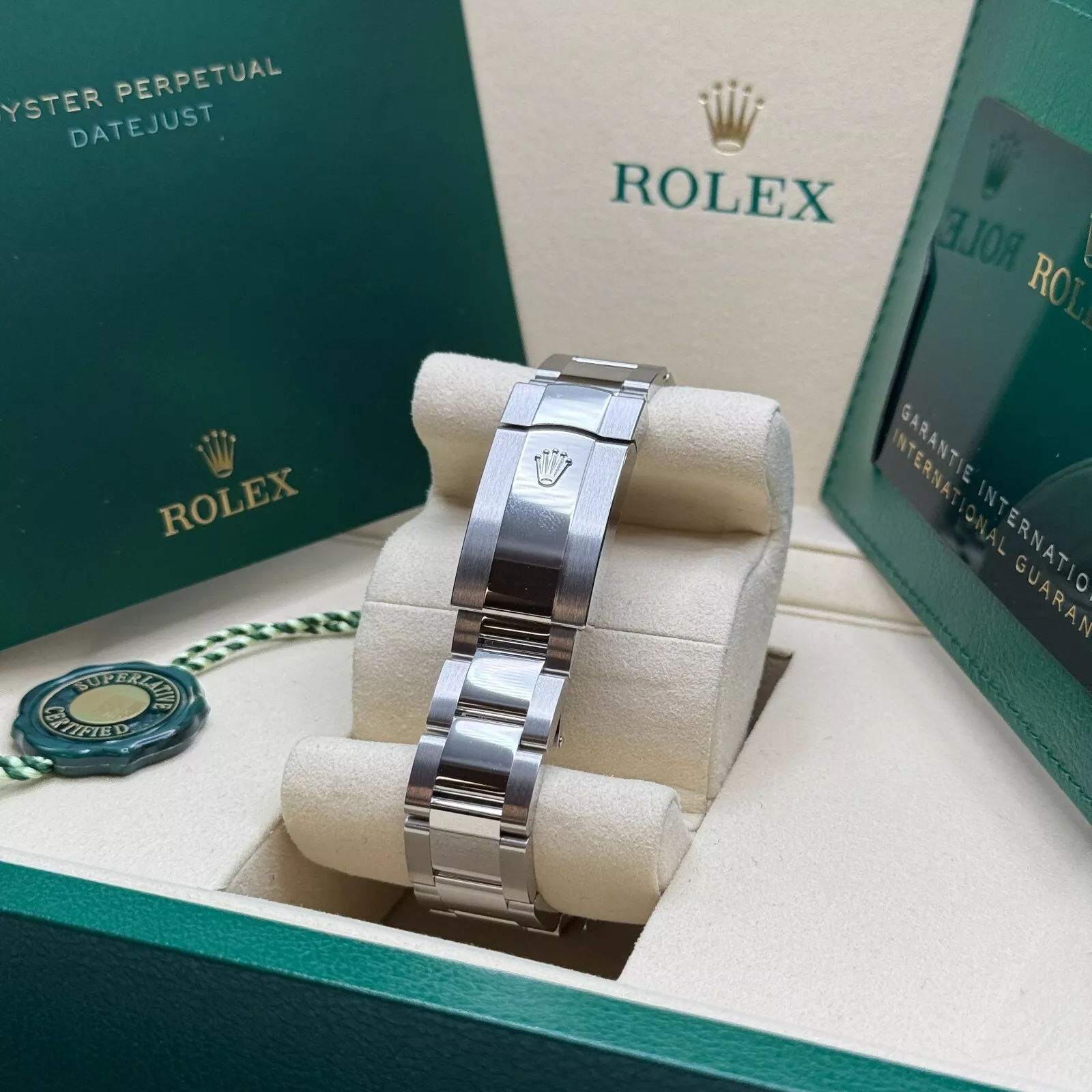 Rolex  Datejust 41mm Mint Green Dial Jubilee Bracelet Watch - 126334
