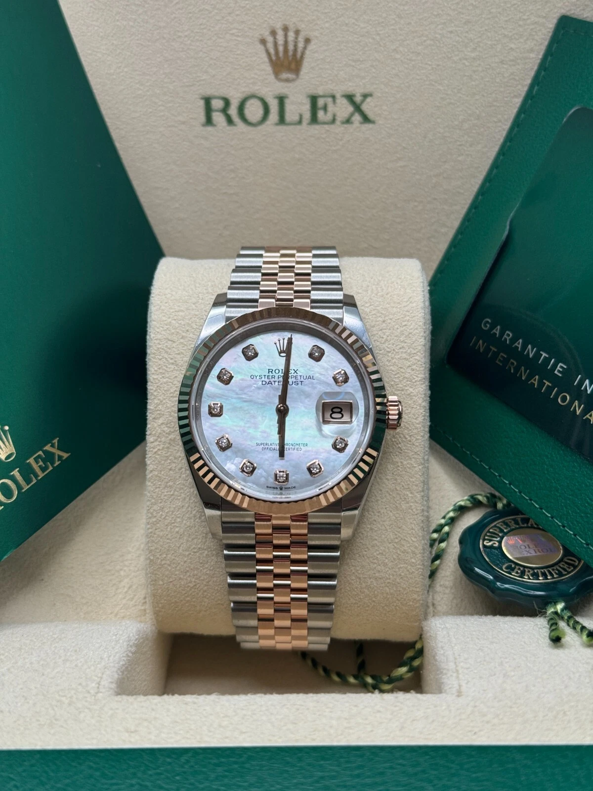 Rolex  Datejust 36mm 126231 Mother-of-Pearl Dial Jubilee Bracelet
