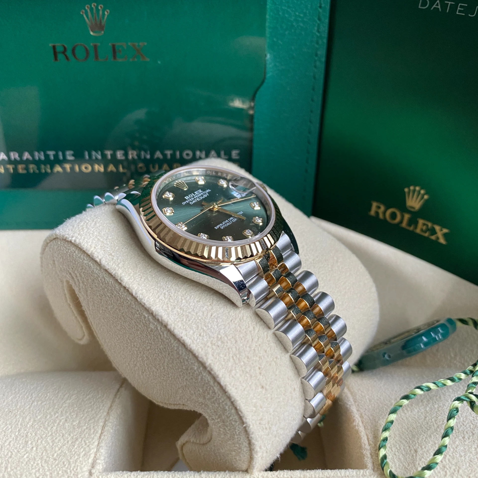 Rolex Datejust m278273-0029/0030 31mm Olive Green Dial Stainless Steel and Yellow Gold Oyster Watch
