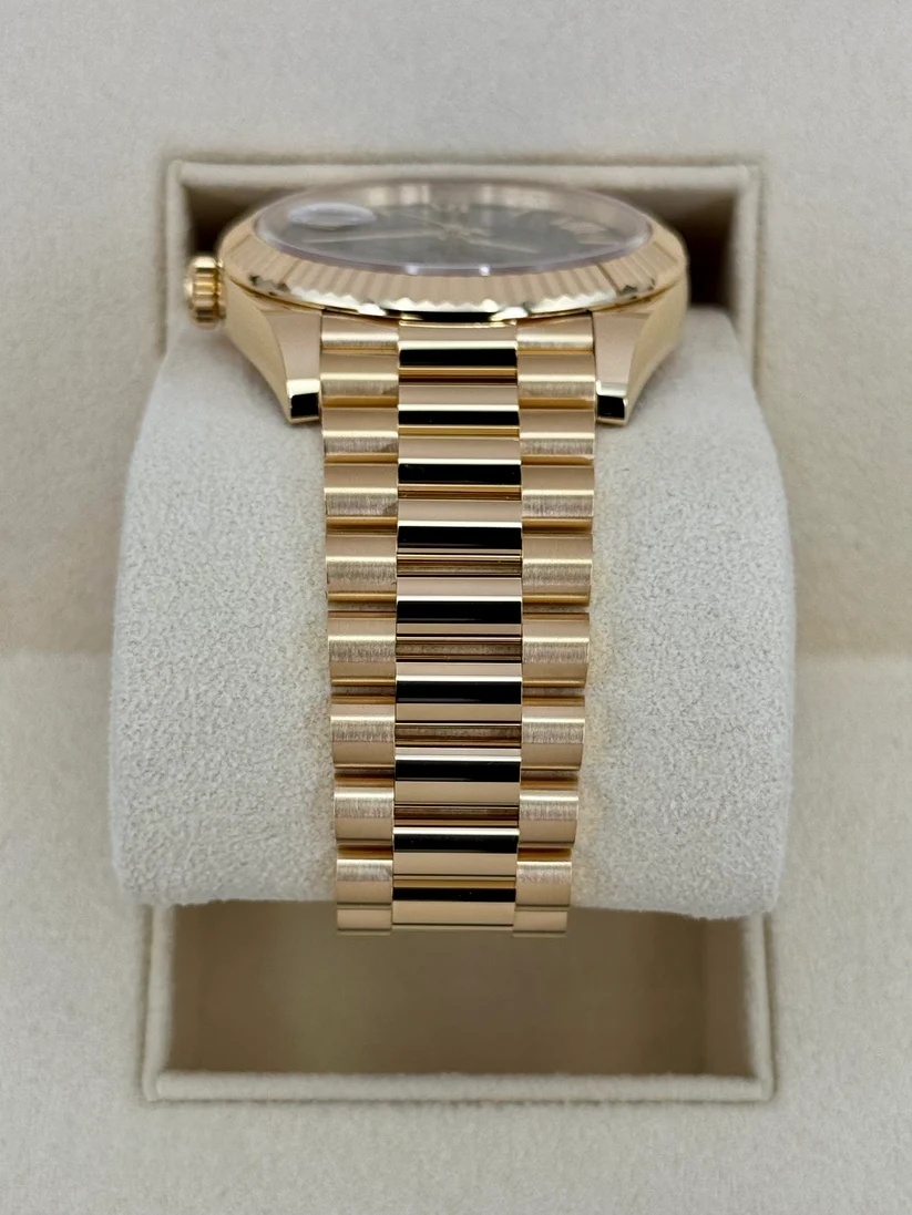 Rolex  Yellow Gold President Day Date 40mm Green Roman Ombre Dial - 228238