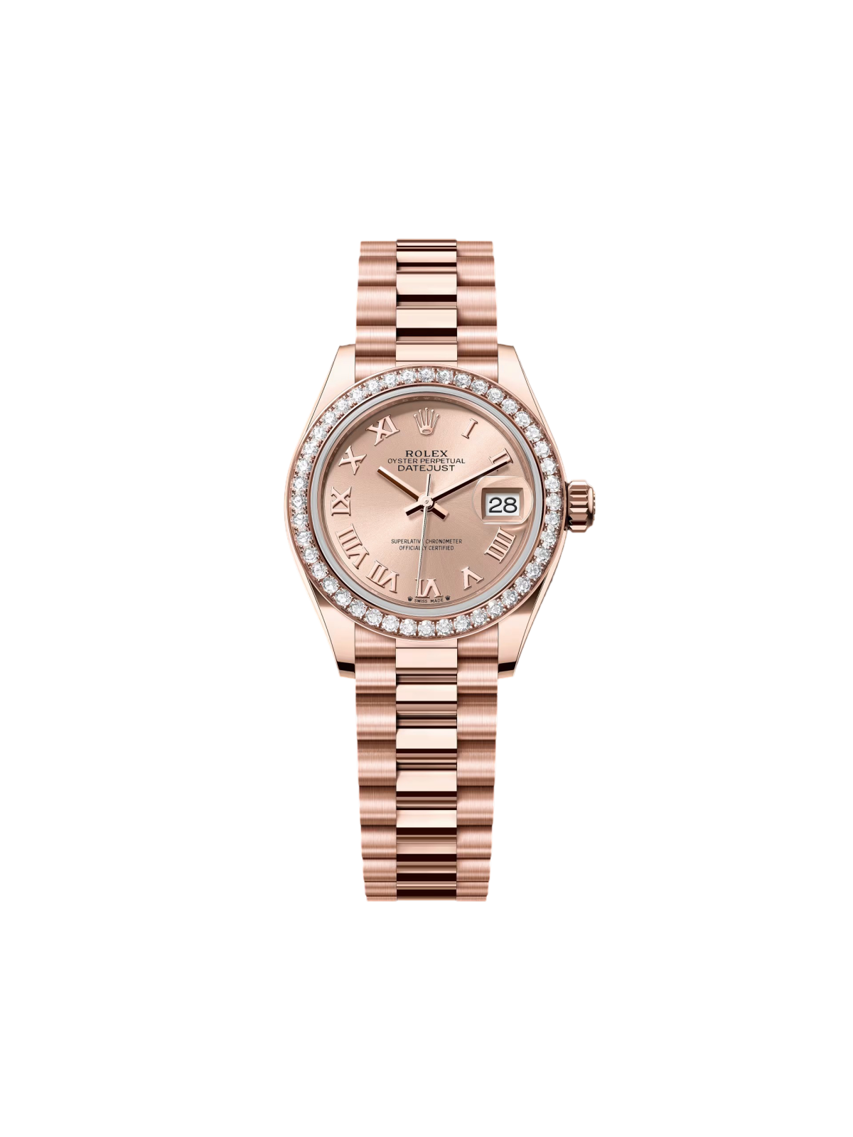 Rolex  Lady-Datejust 28mm 279135RBR Rosé Roman Dial