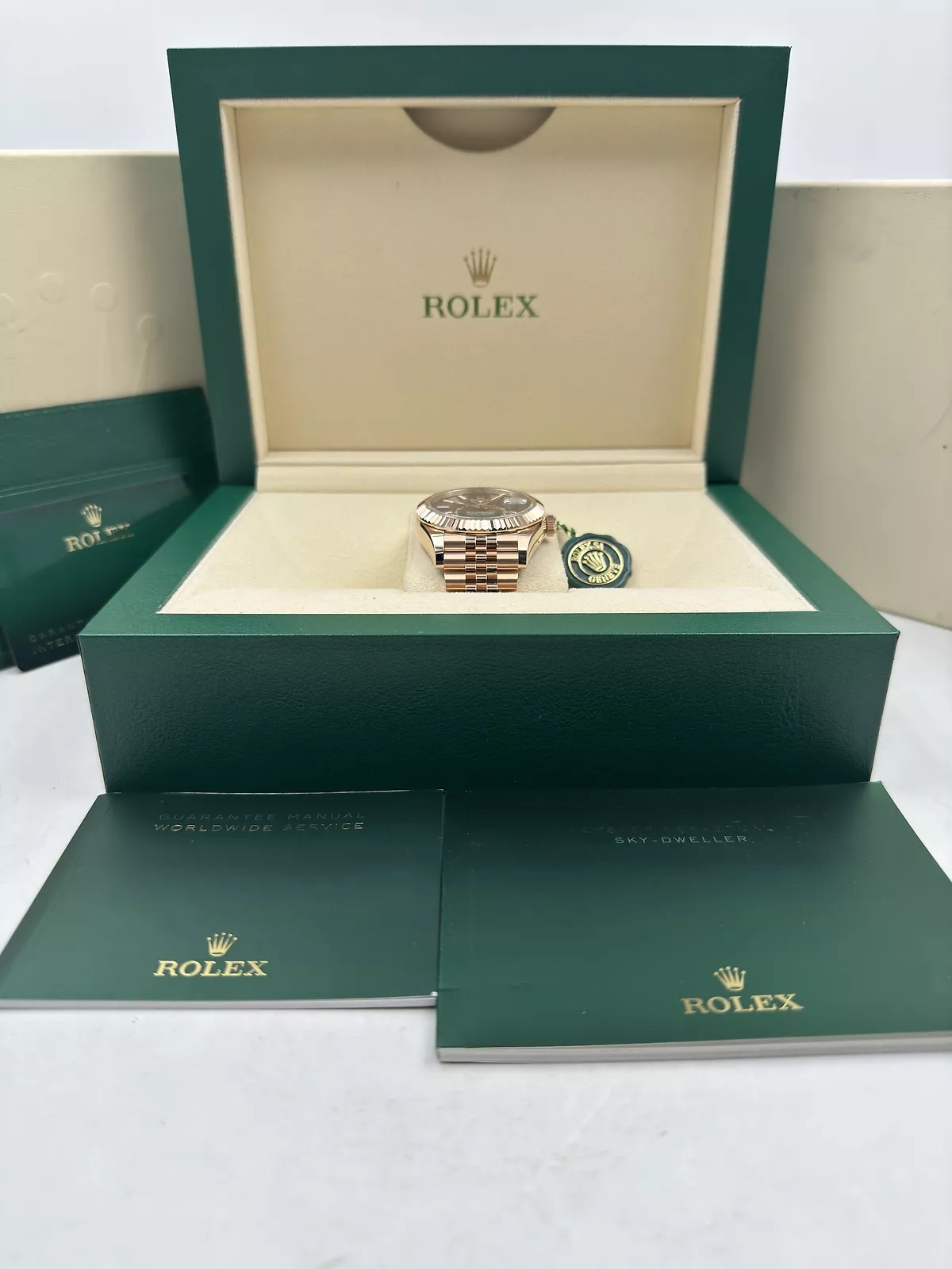 Rolex  Sky-Dweller 42mm 336935-0008 Rose Gold Rhodium Dial Oyster