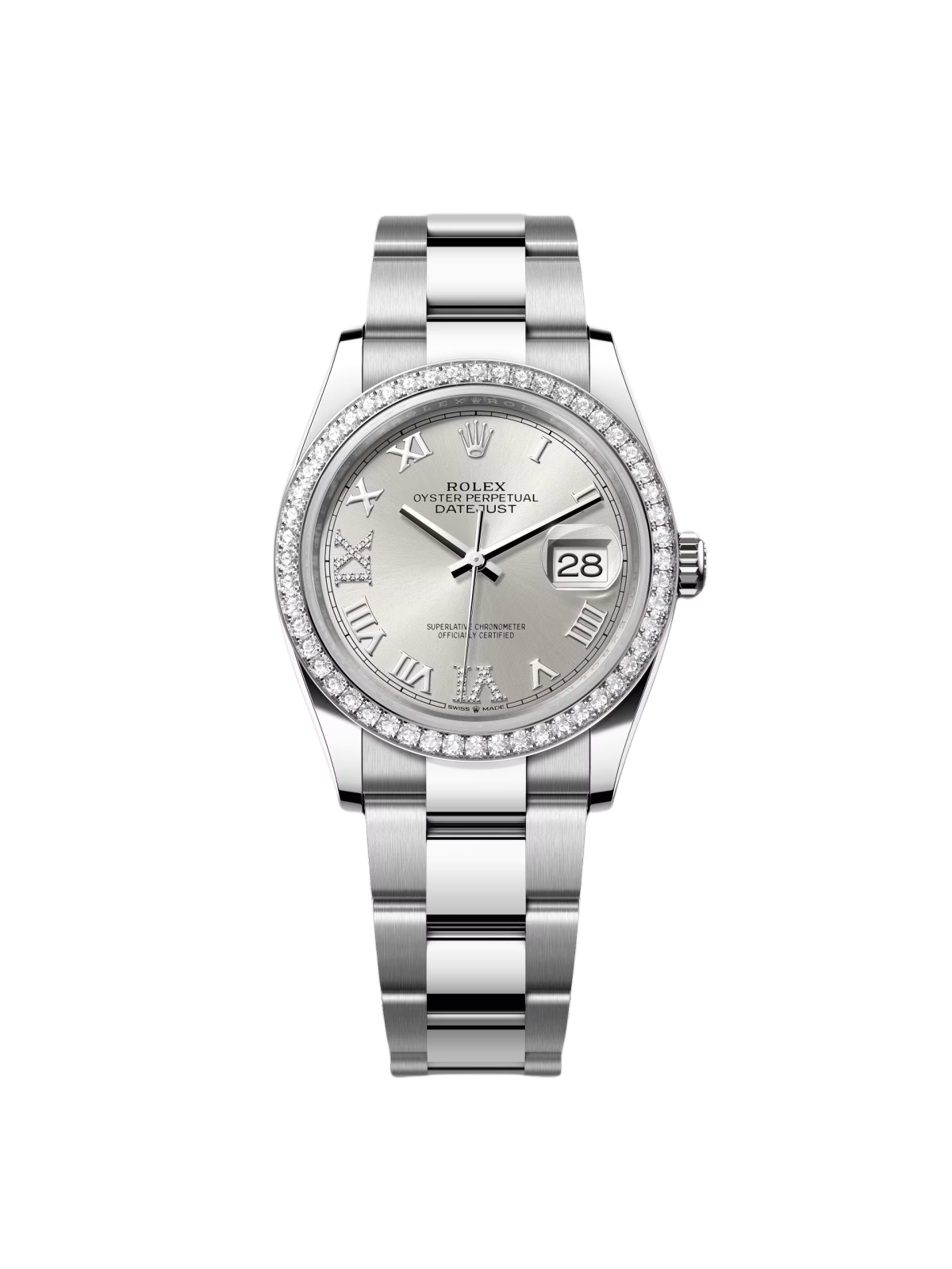 Rolex  Datejust 36mm 126284 Silver Dial Jubilee Bracelet