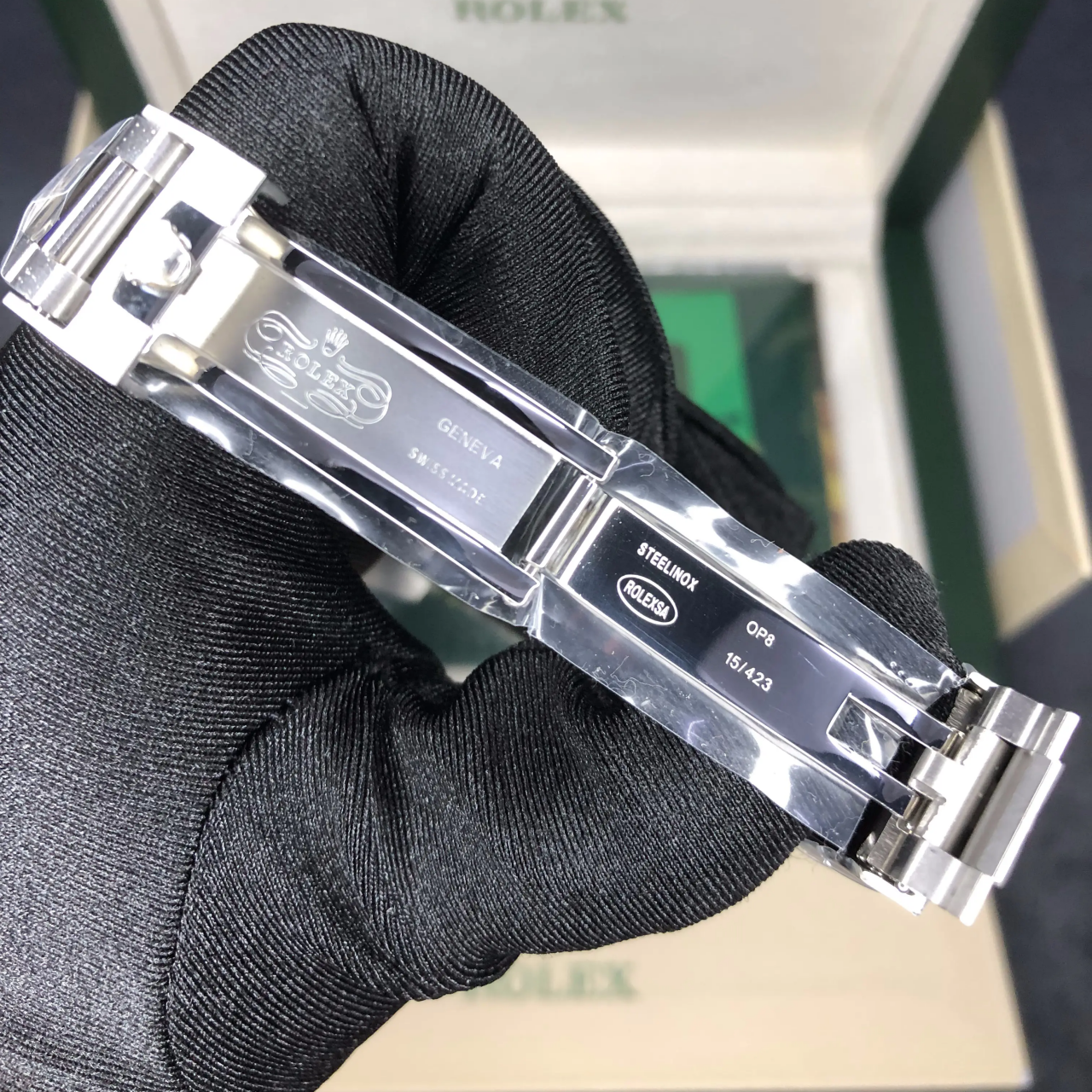 Rolex Submariner Silver Black Diamond 40mm