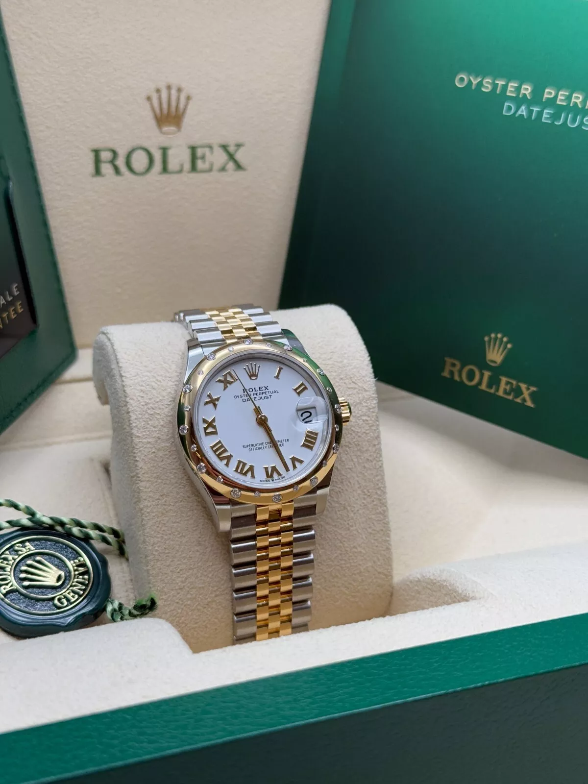 Rolex Datejust m278343-0001/0002 White Dial Yellow Rolesor Oyster Watch