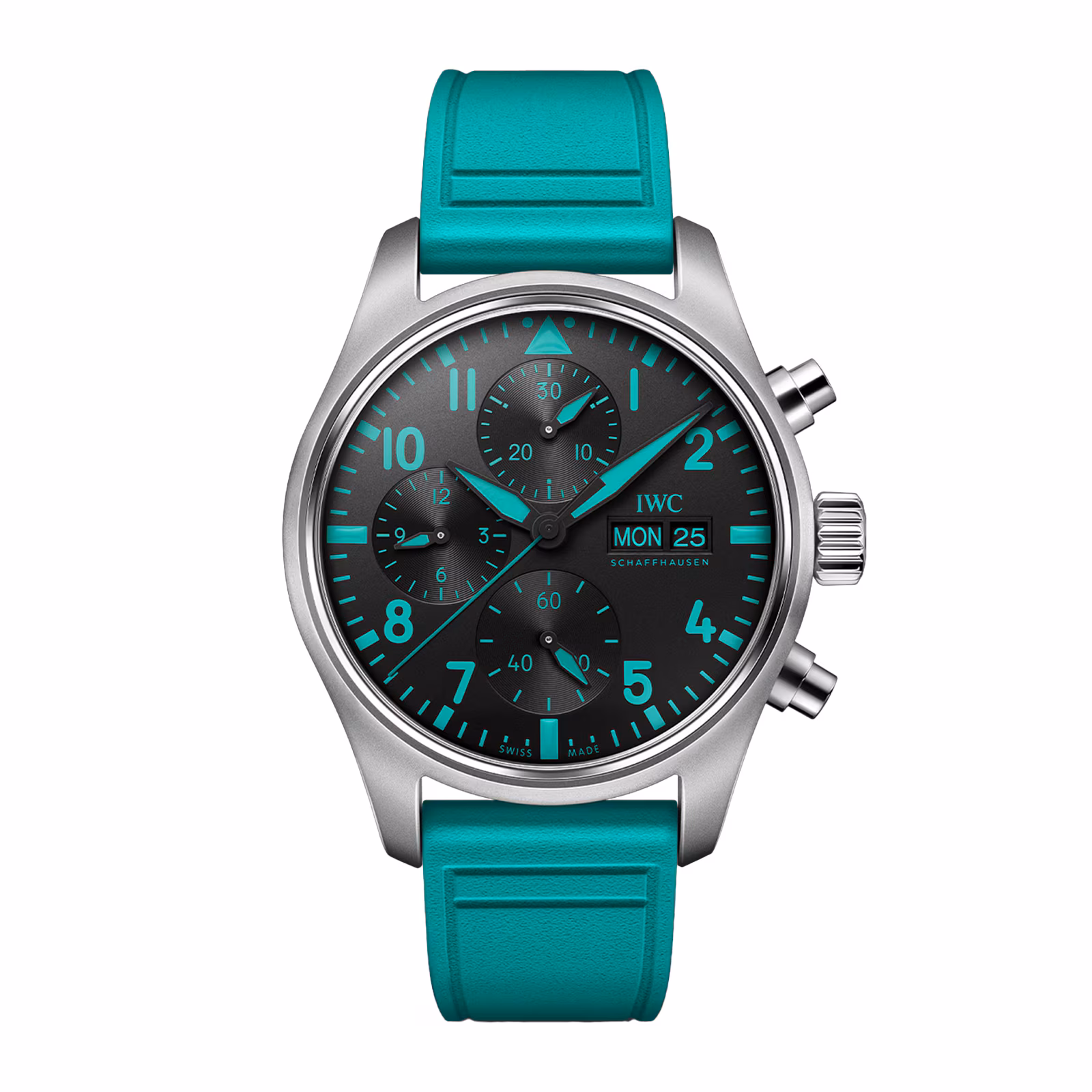 IWC Pilot Chronograph Mercedes - AMG Petronas Formula One Team 41mm Mens Watch Black IW388108