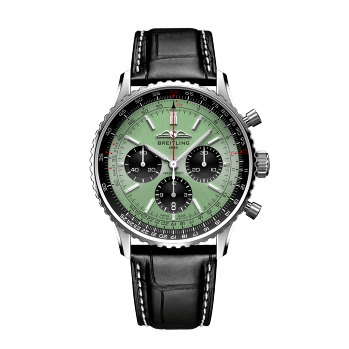 Breitling AB0138241L1A1 Navitimer B01 Green Dial - Νew