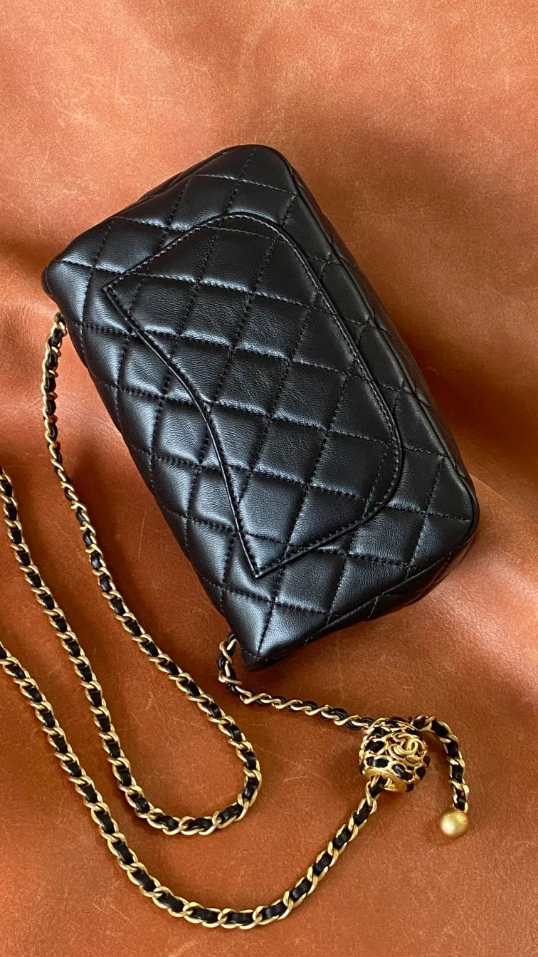 Chanel Mini Flap Bag Black For Women, Women’s Bags 7.9in/20cm