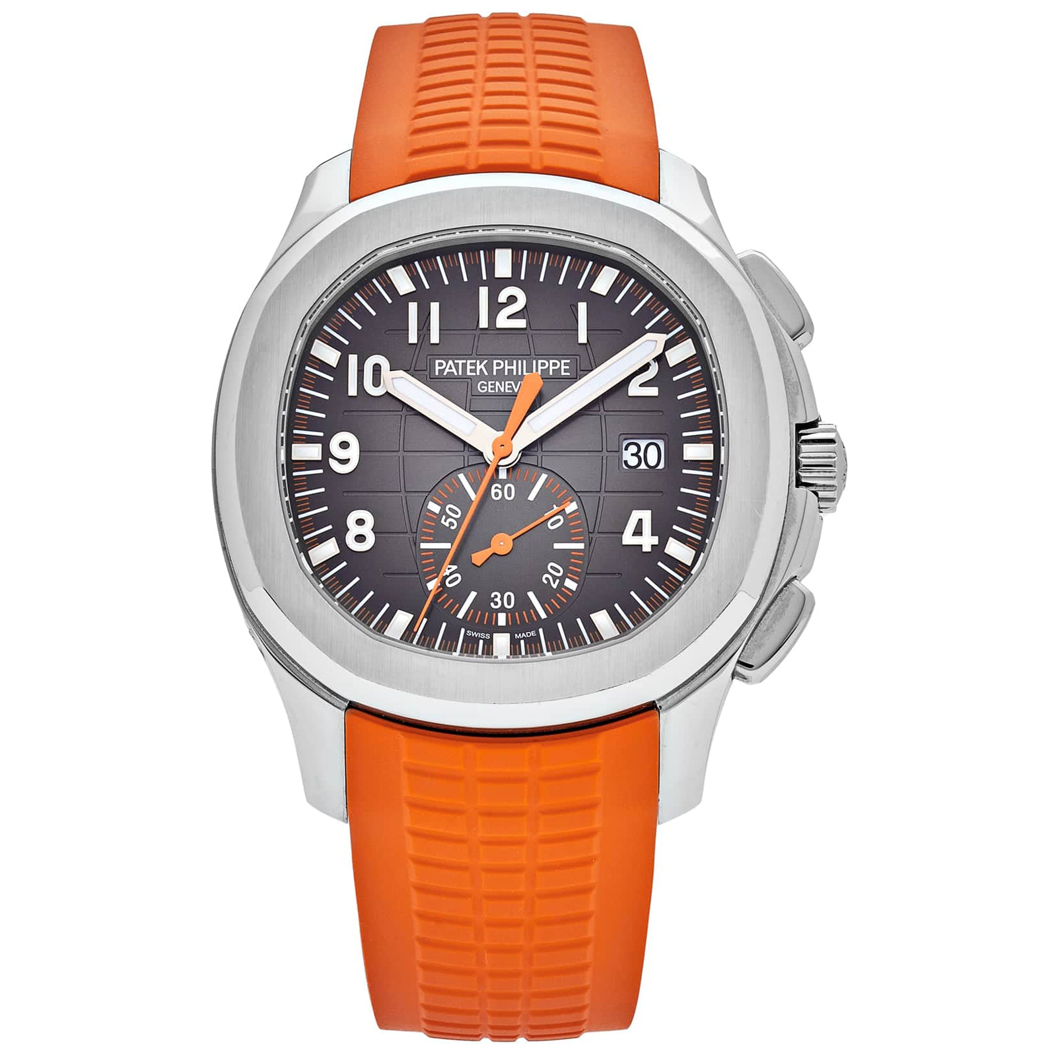 Patek Philippe Aquanaut Orange Dial Automatic Men's Chronograph Watch 5968A-001
