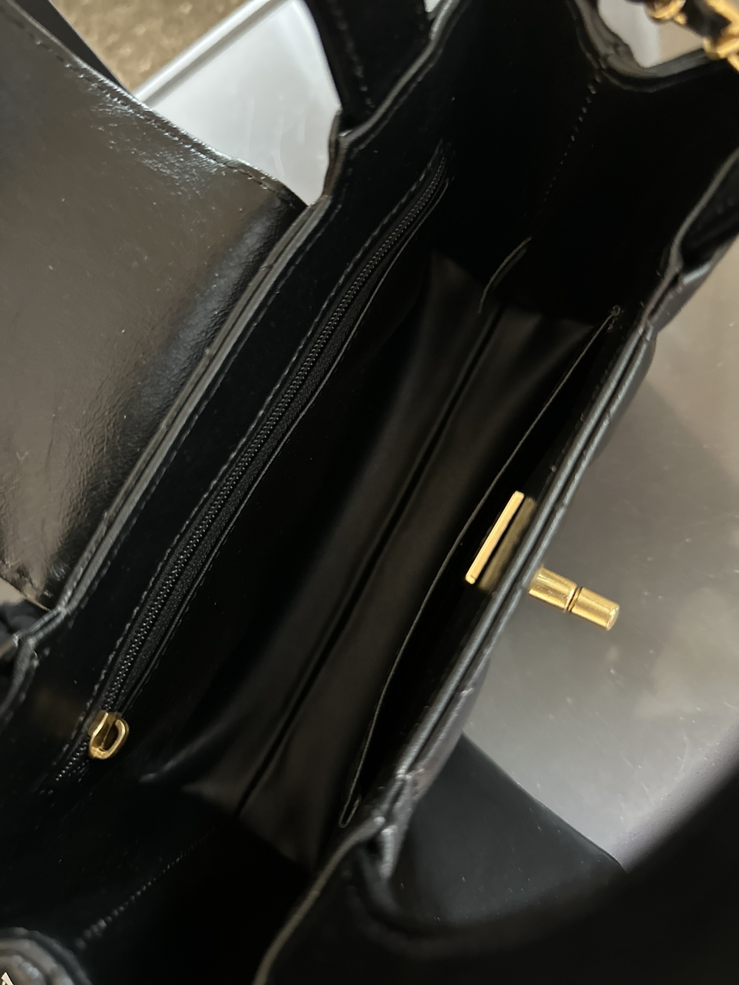 Shiny Aged Calfskin Coral Mini Kelly Shopping Bag