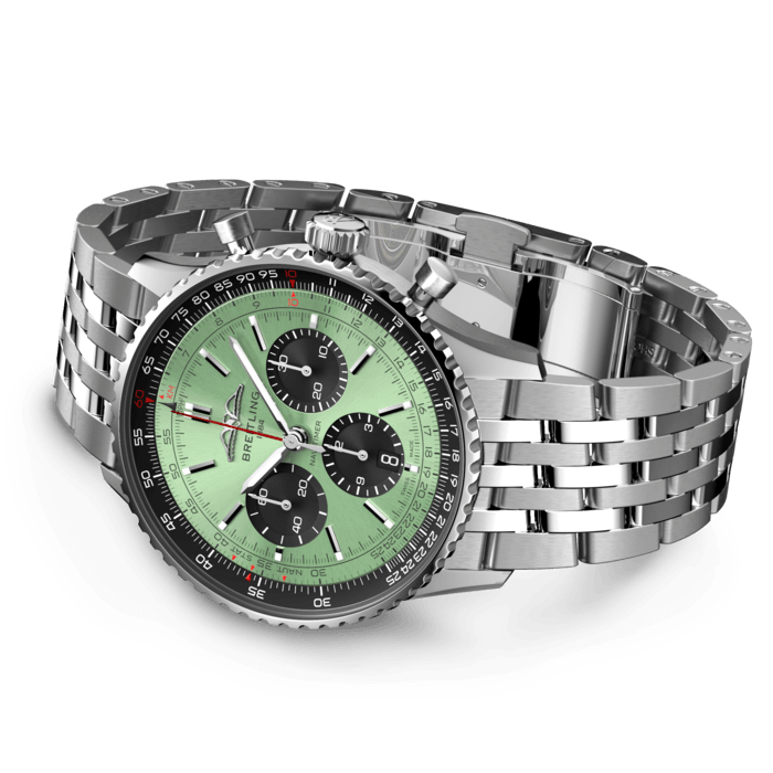 Breitling AB0138241L1A1 Navitimer B01 Green Dial - Νew