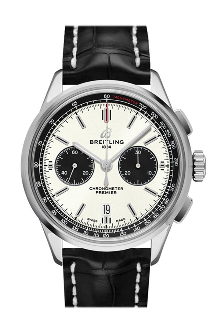 【2024 Hot Sale】【Father's Day event coming】Breitling Premier B01 Chronogragh 42mm BLACK CROC AB0118221 G1P1