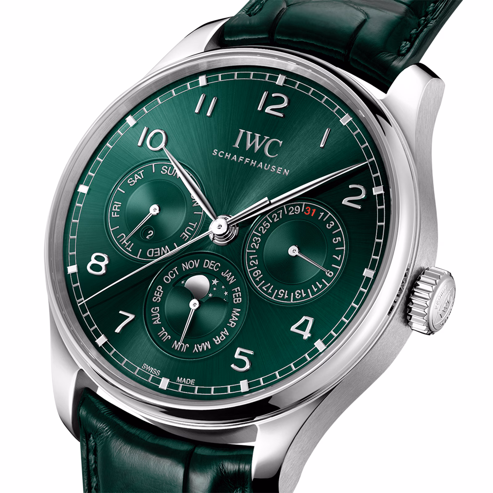 IWC Portugieser Automatic 42mm Mens Watch Green IW344207