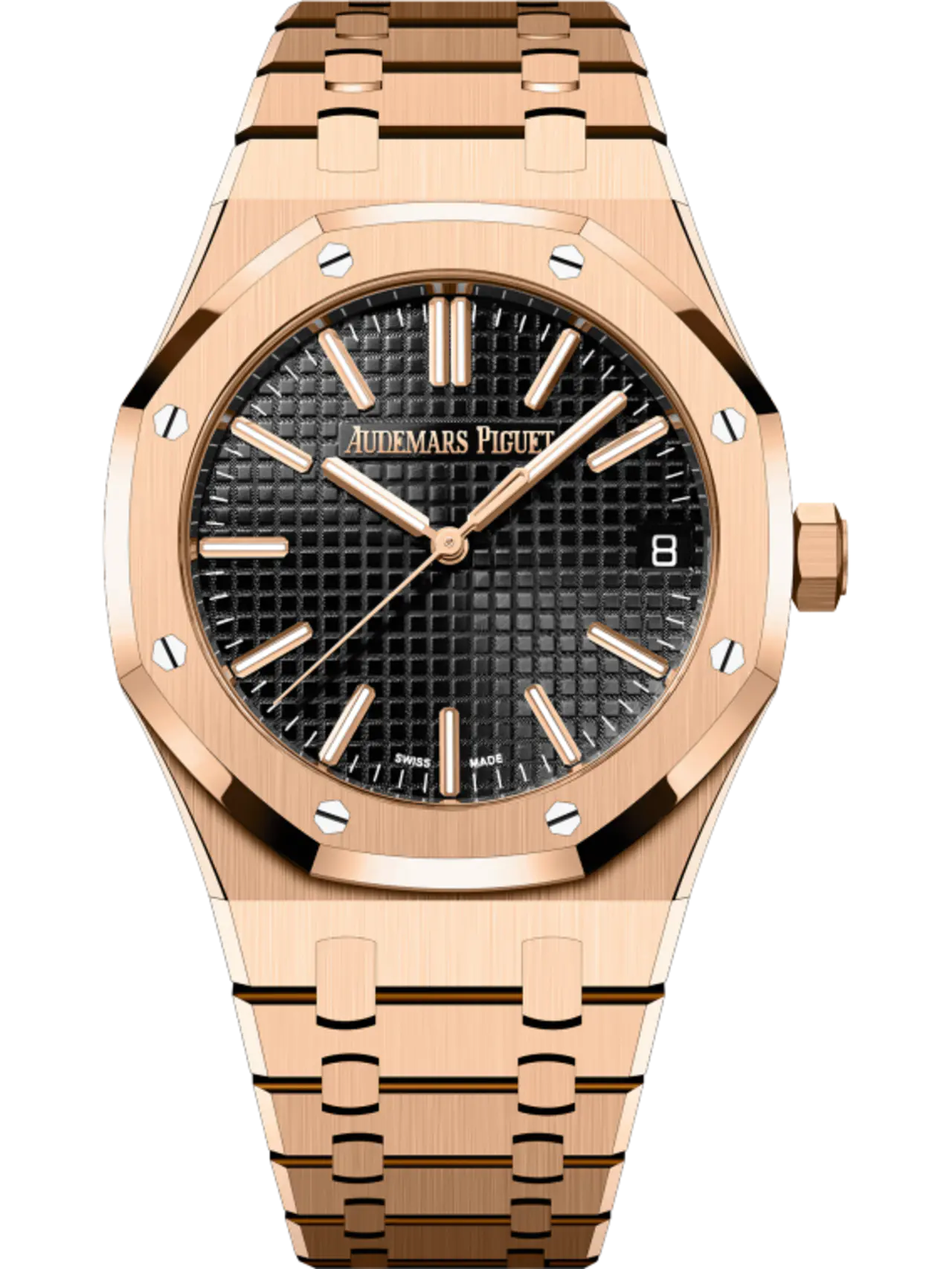 Audemars Piguet ROYAL OAK Pink Gold Black Dial 41mm 15510OR.OO.1320OR.04